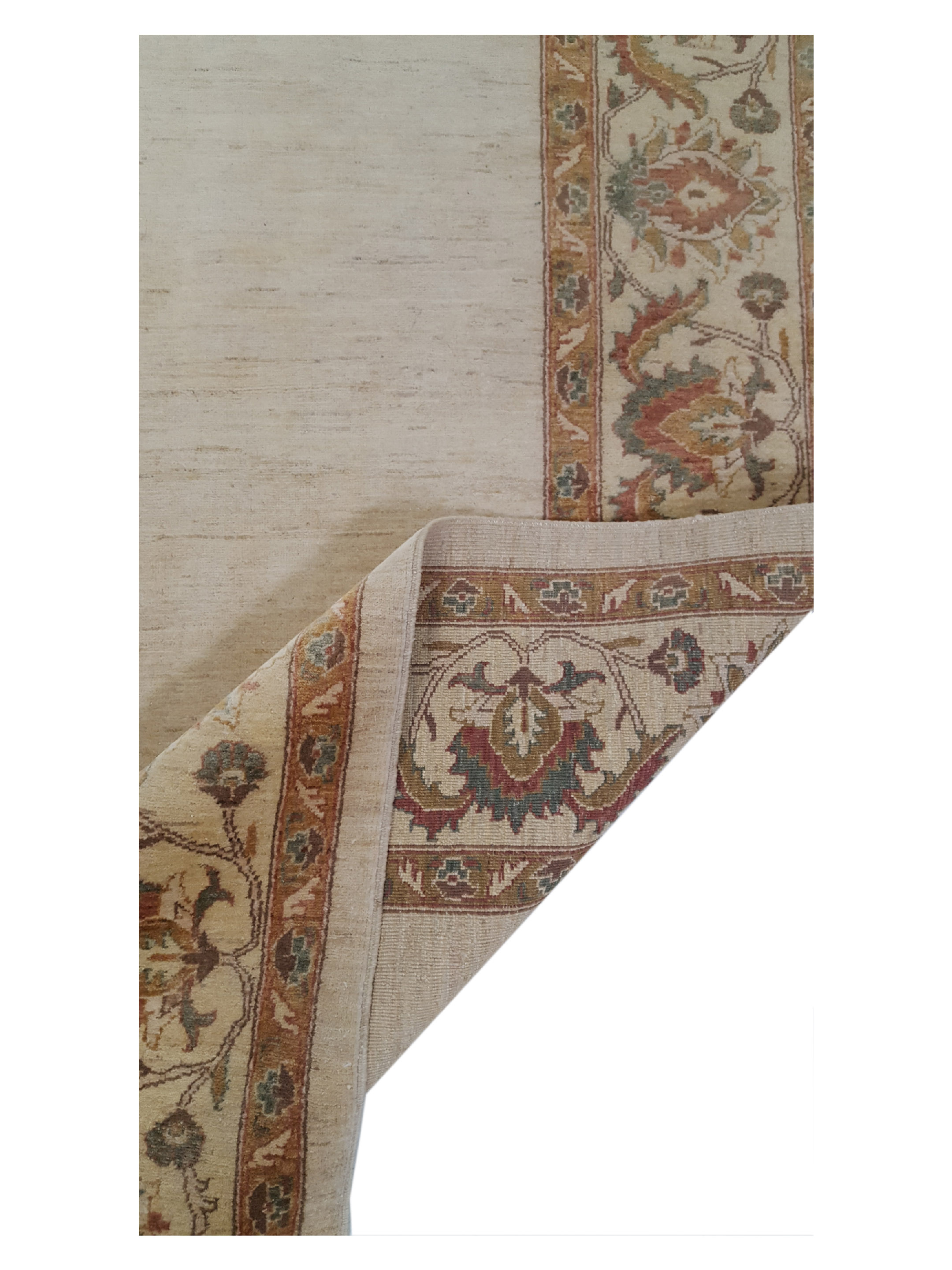 Ziegler Hand Knotted Ivory 9x12 - Image 3 of 6
