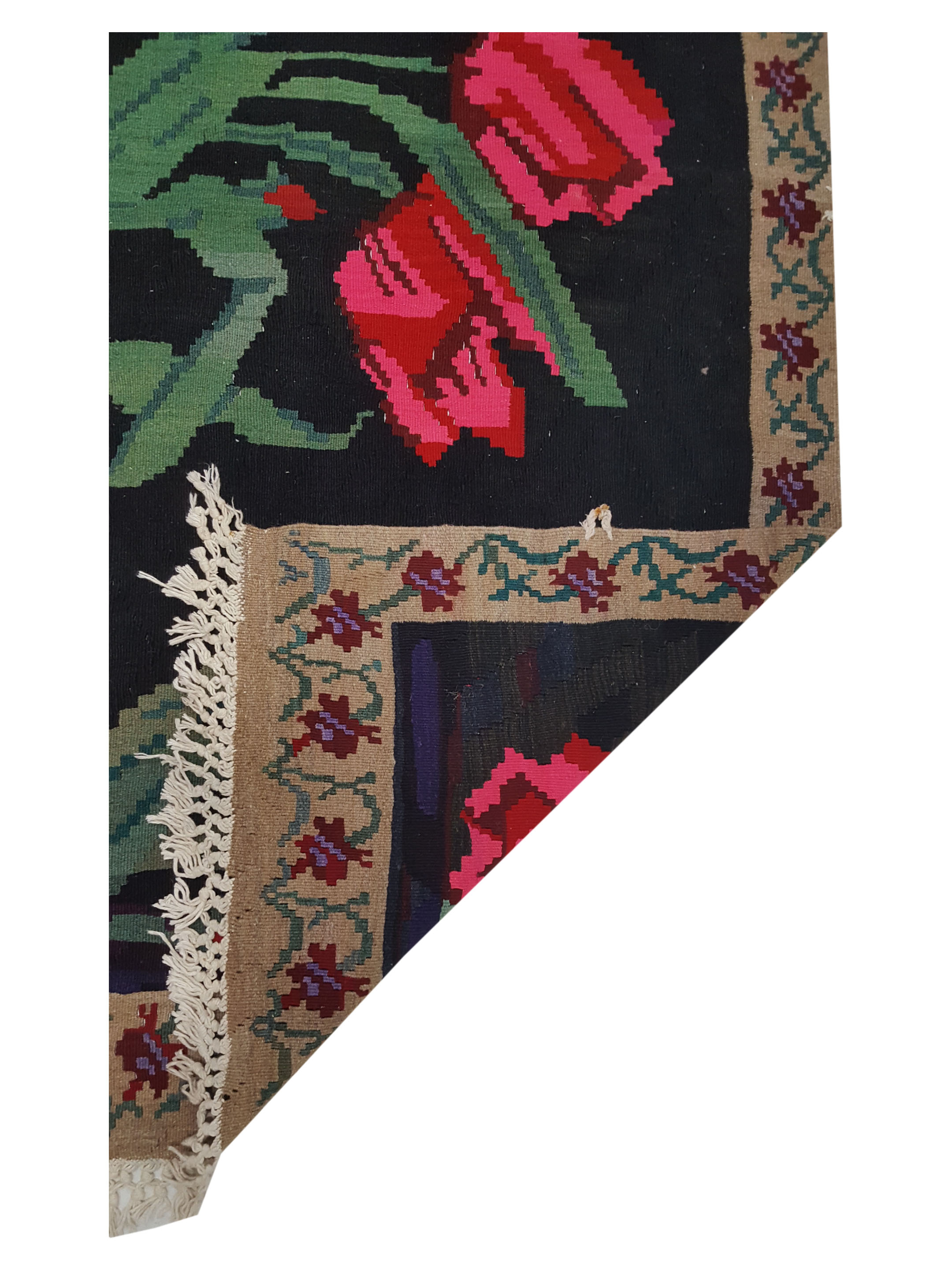 Besebrian Hand Knotted Black 7x10 - Image 3 of 6