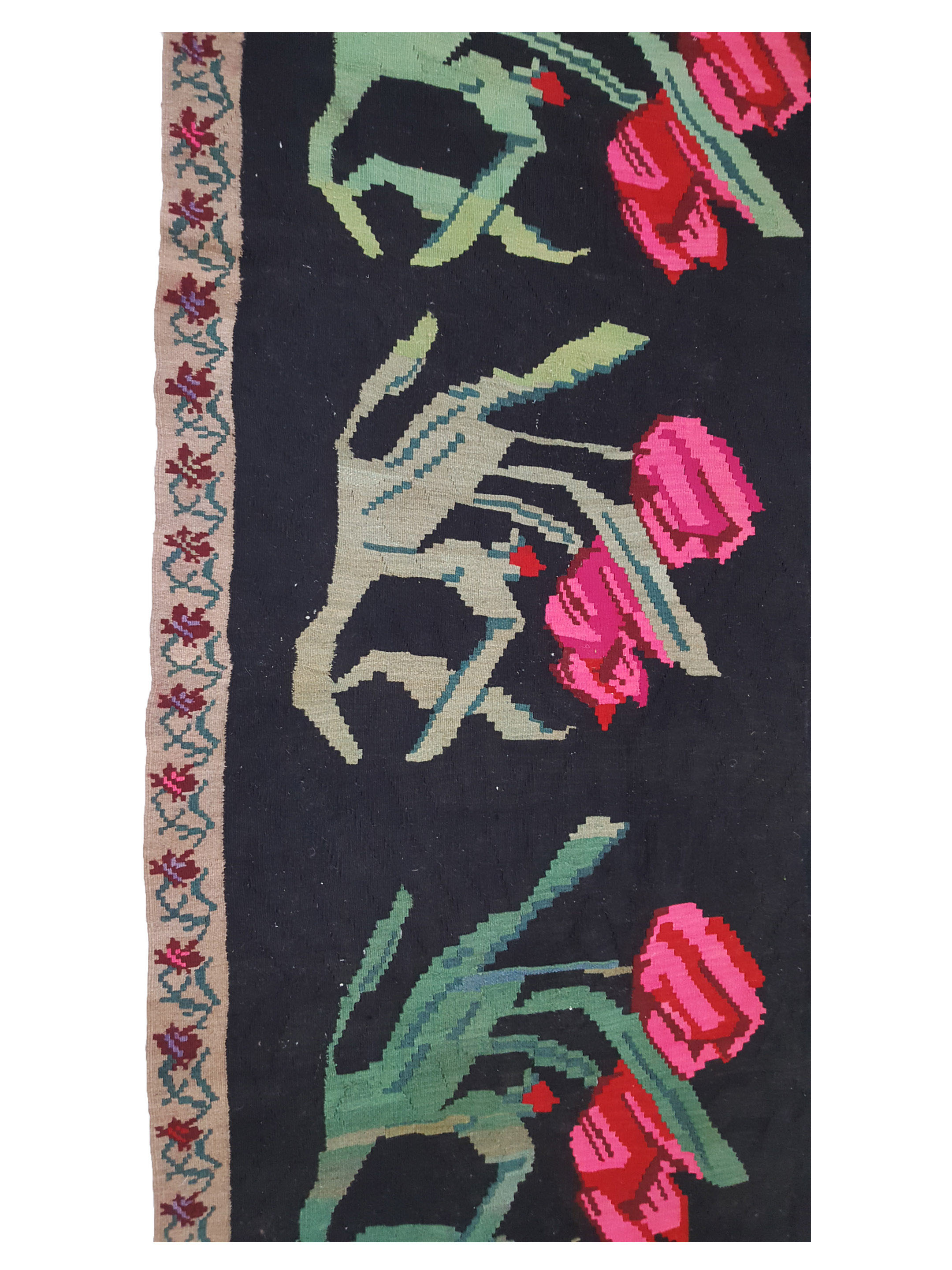 Besebrian Hand Knotted Black 7x10 - Image 5 of 6