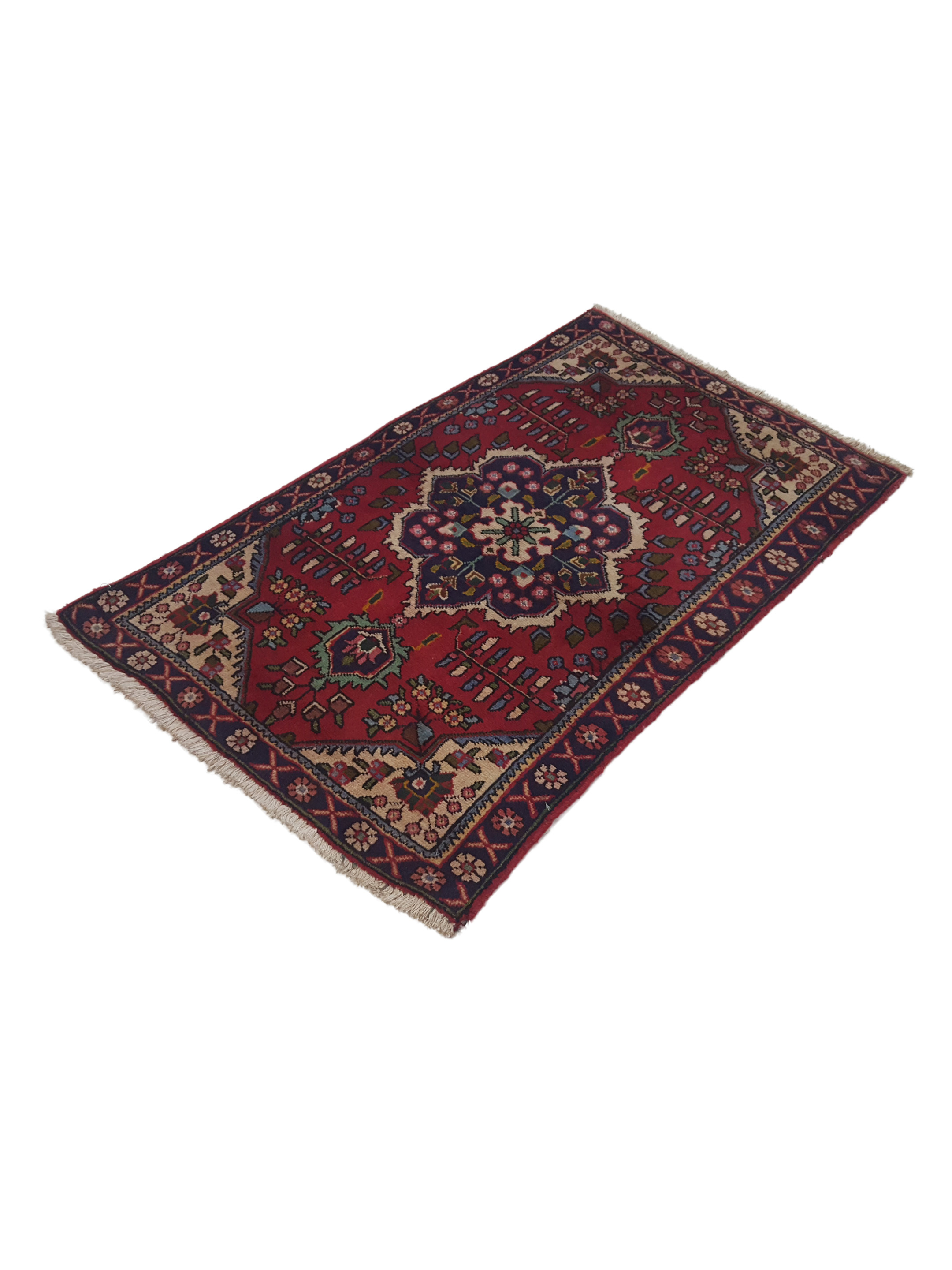 Hamadan Hand Knotted Burgundy 3x5 - Image 4 of 4