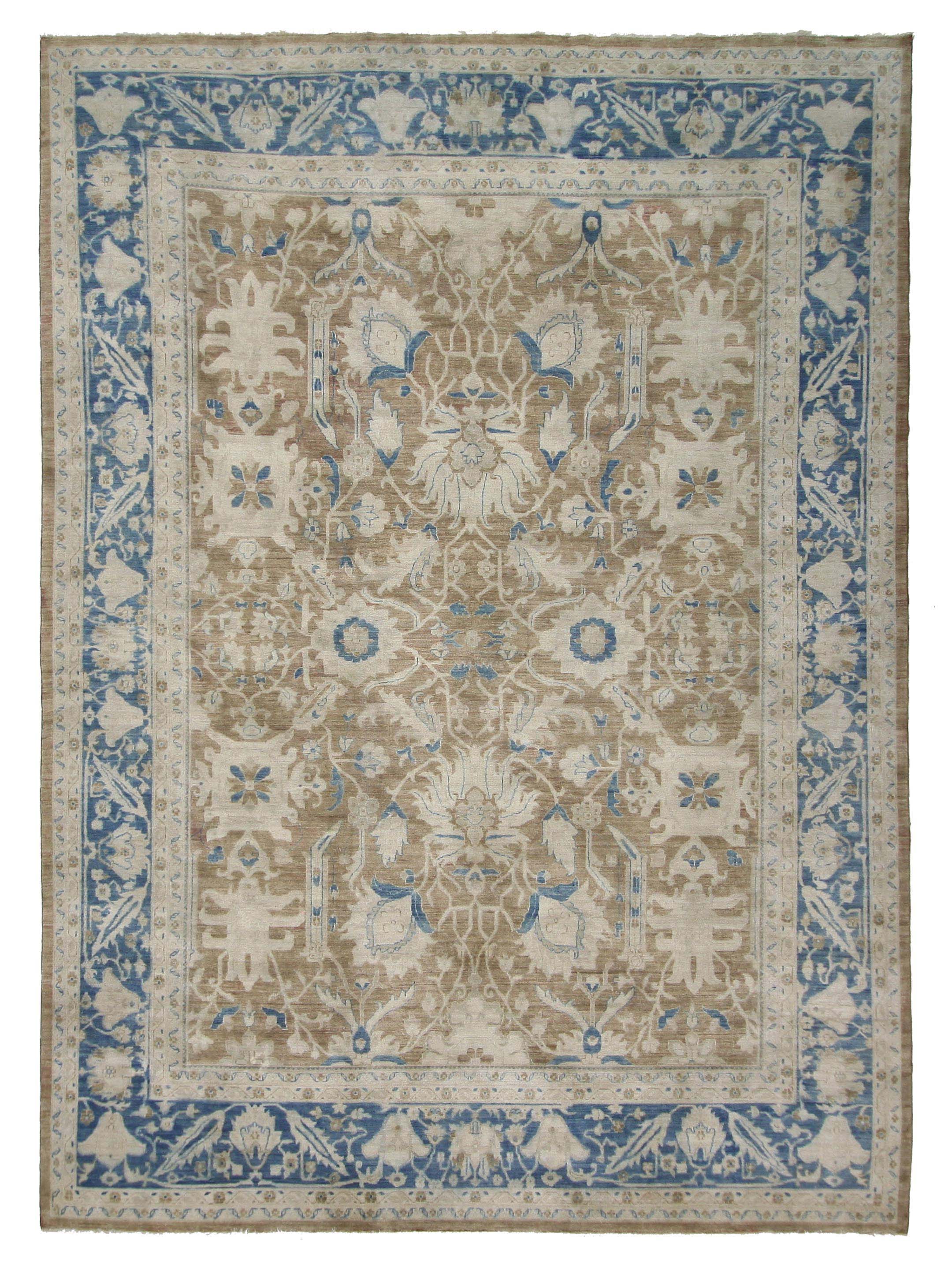 Ziegler Hand Knotted Brown 12x16