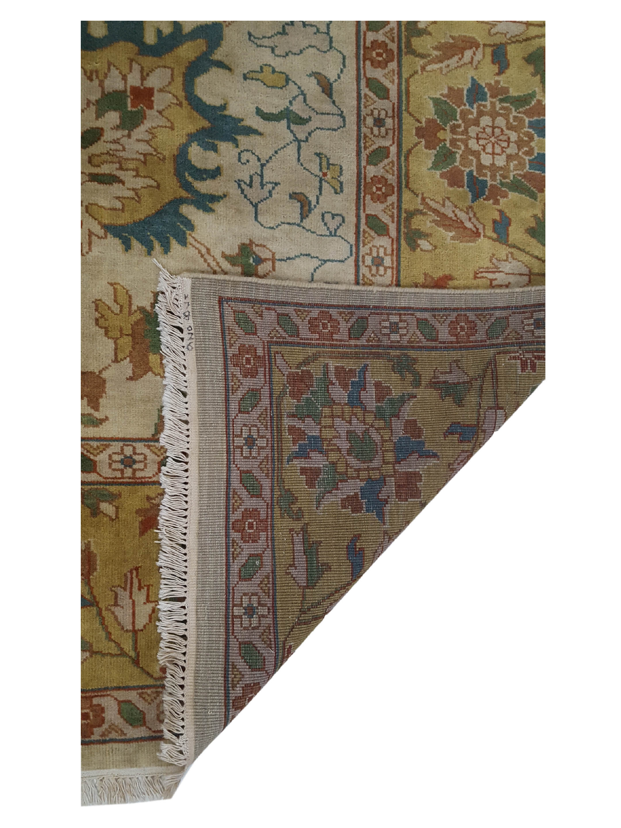 Tribal Hand Knotted Ivory 10x14 - Image 3 of 6