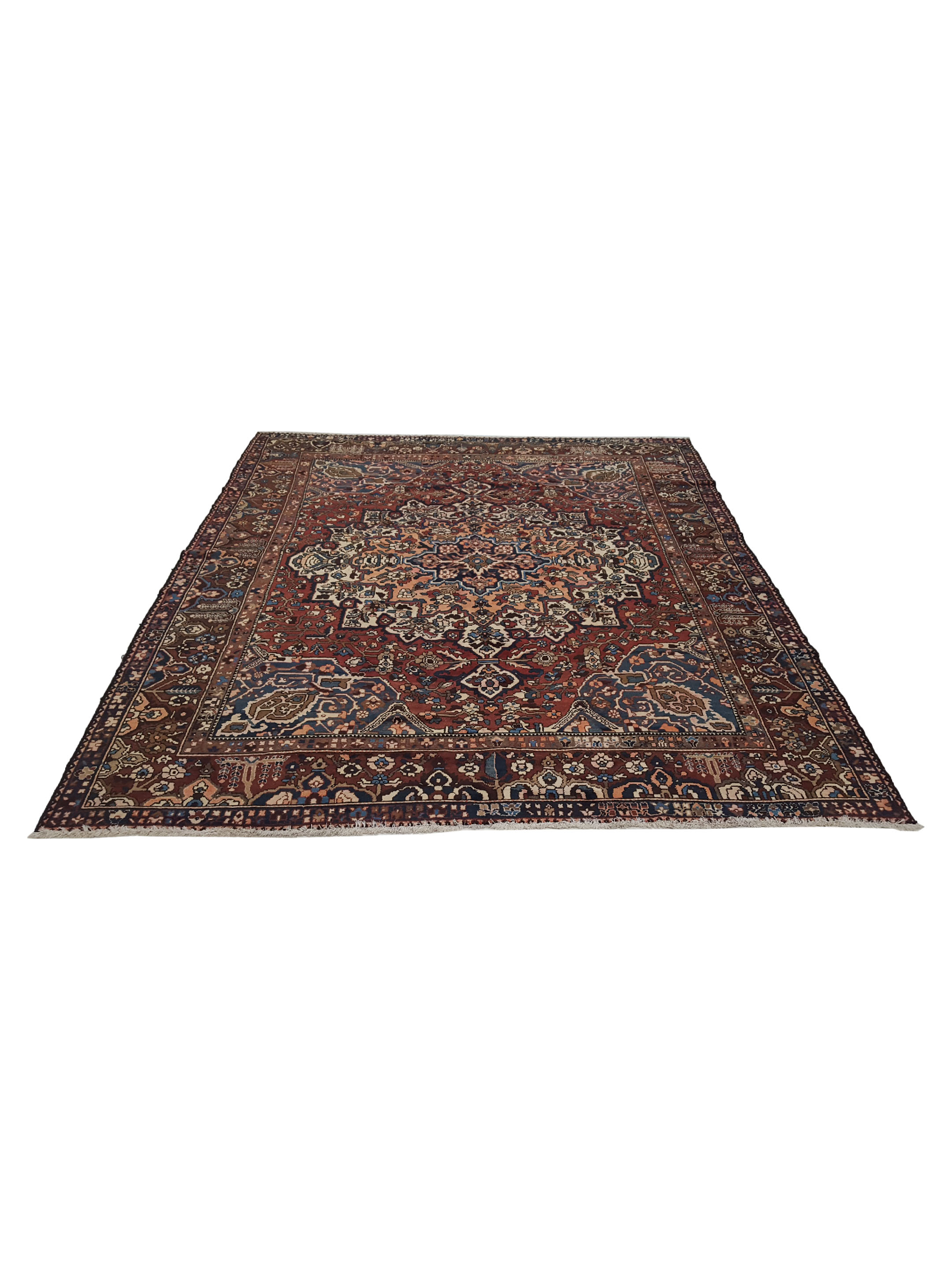 Bakhtiyari Hand Knotted Red 10x13 - Image 2 of 6