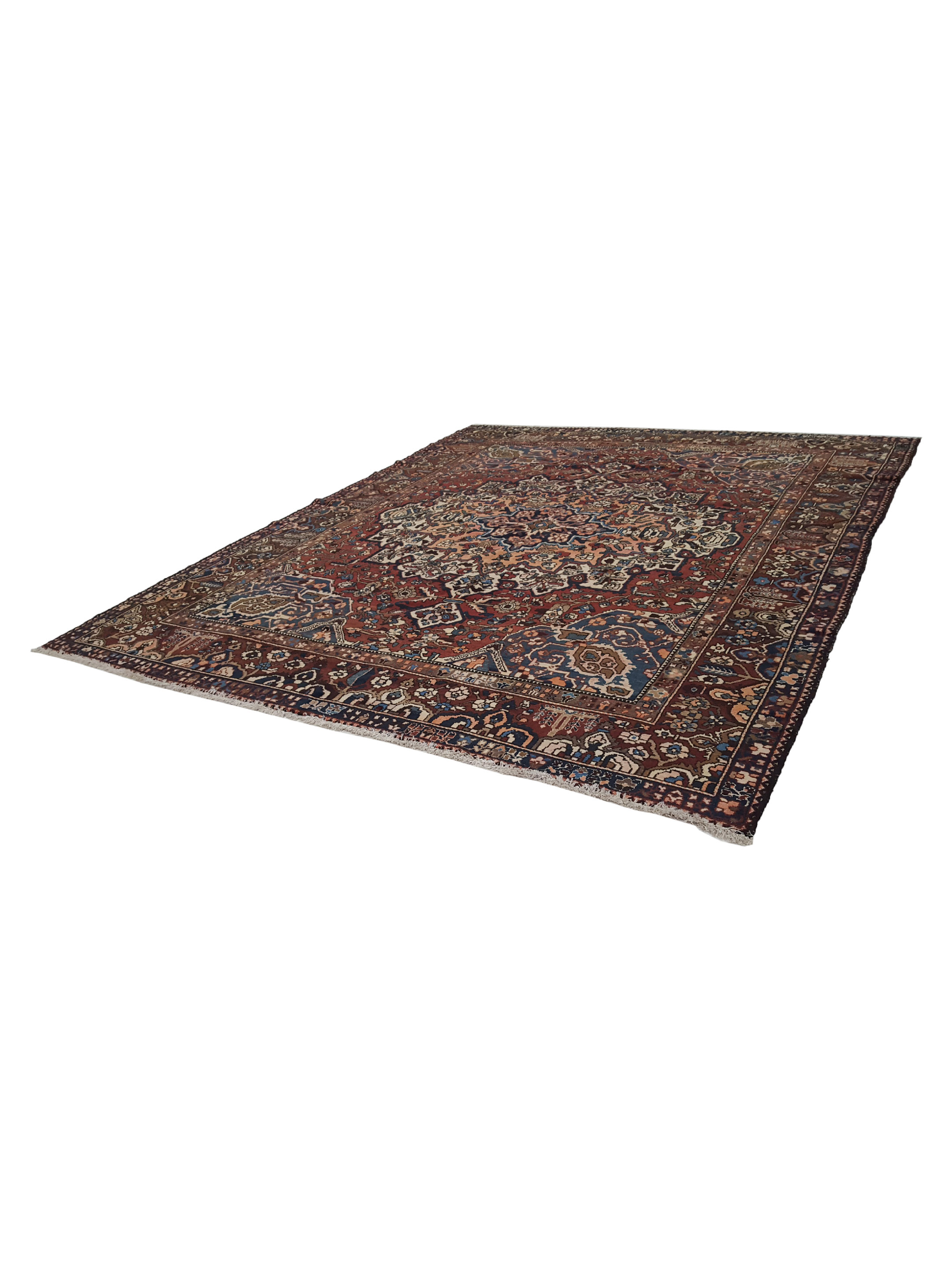 Bakhtiyari Hand Knotted Red 10x13 - Image 6 of 6