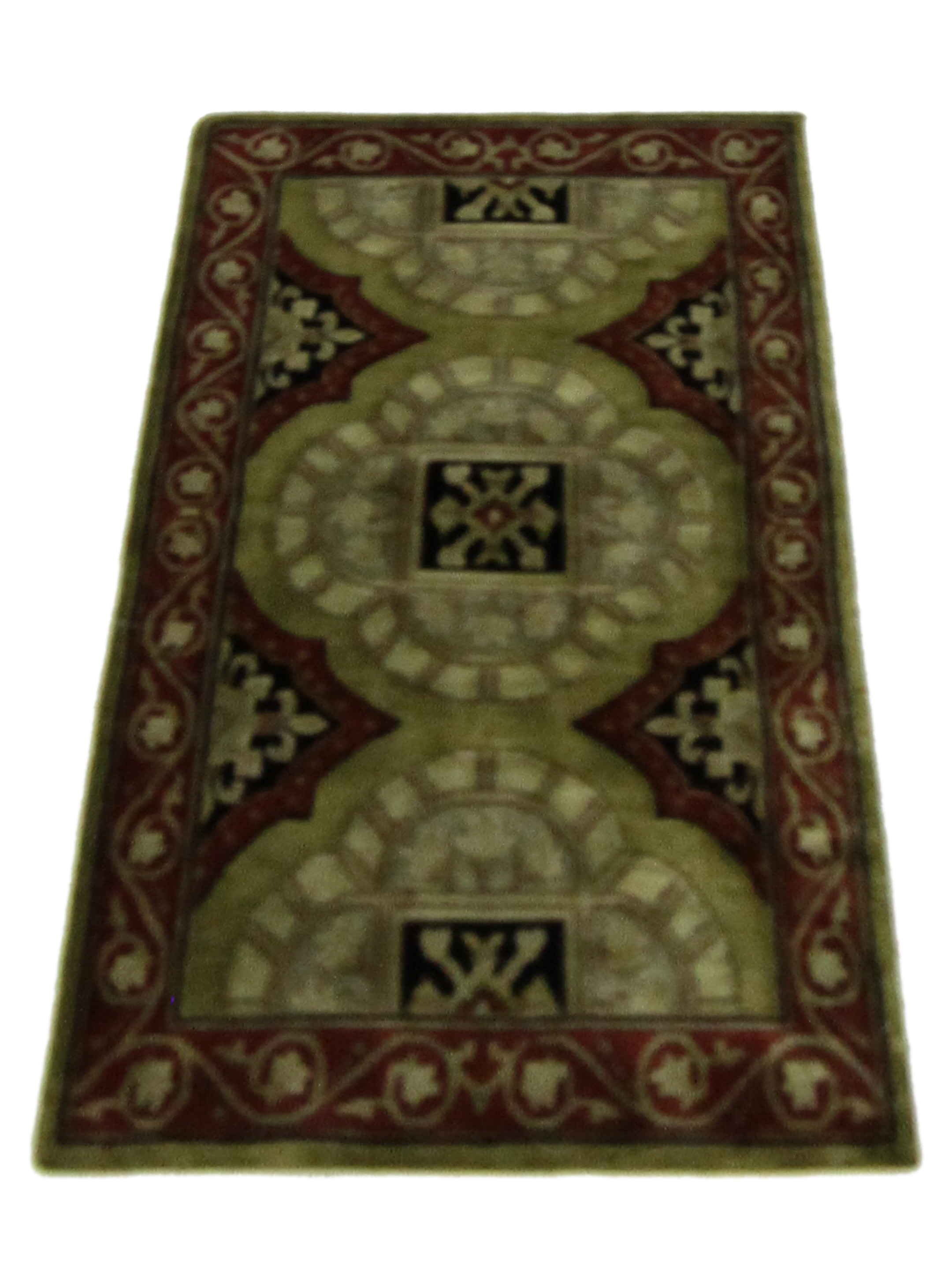 Gouri Ganga Hand Knotted Green 3x5 - Image 2 of 4
