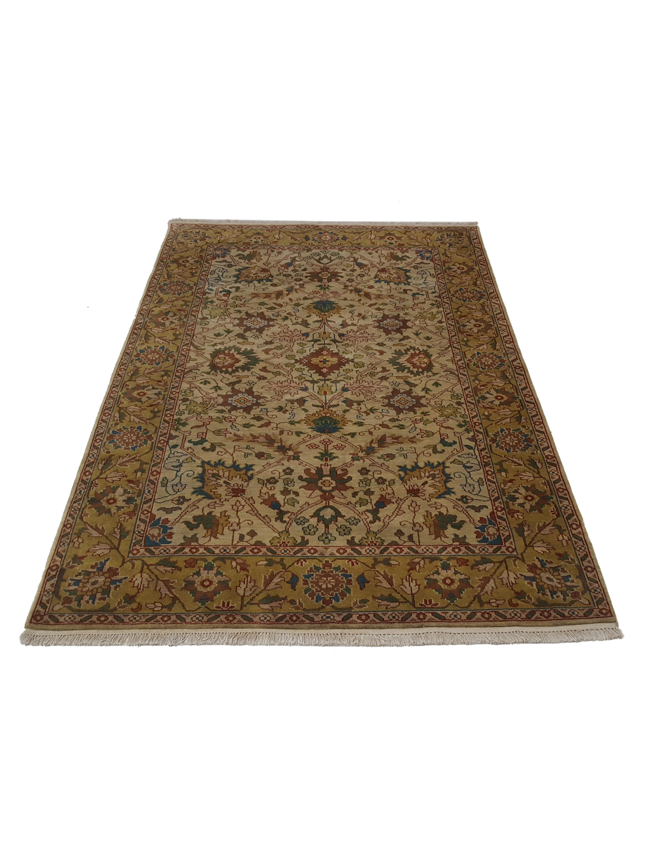 Tribal Hand Knotted Beige 6x9 - Image 2 of 6