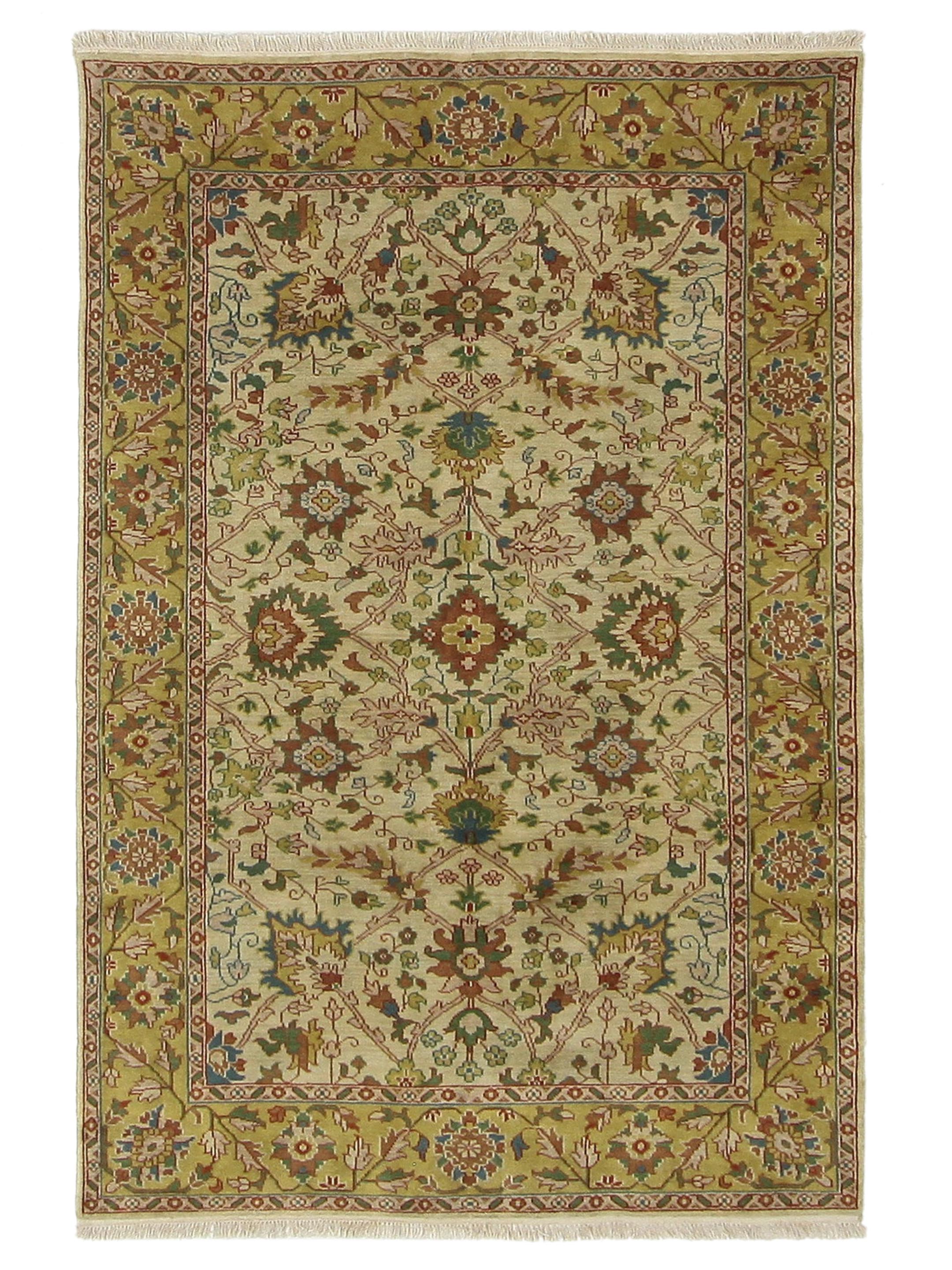 Tribal Hand Knotted Beige 6x9