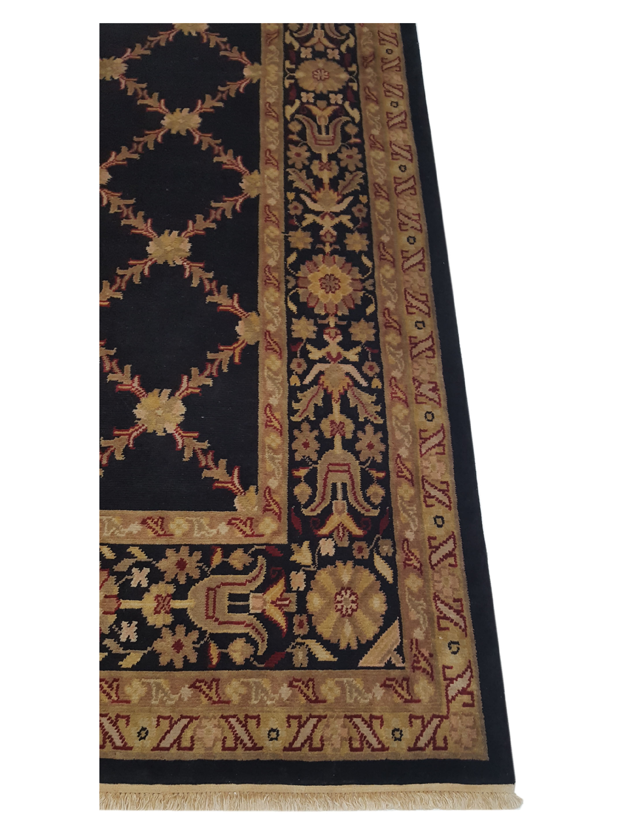 Gouri Ganga Hand Knotted Black 9x12 - Image 4 of 6