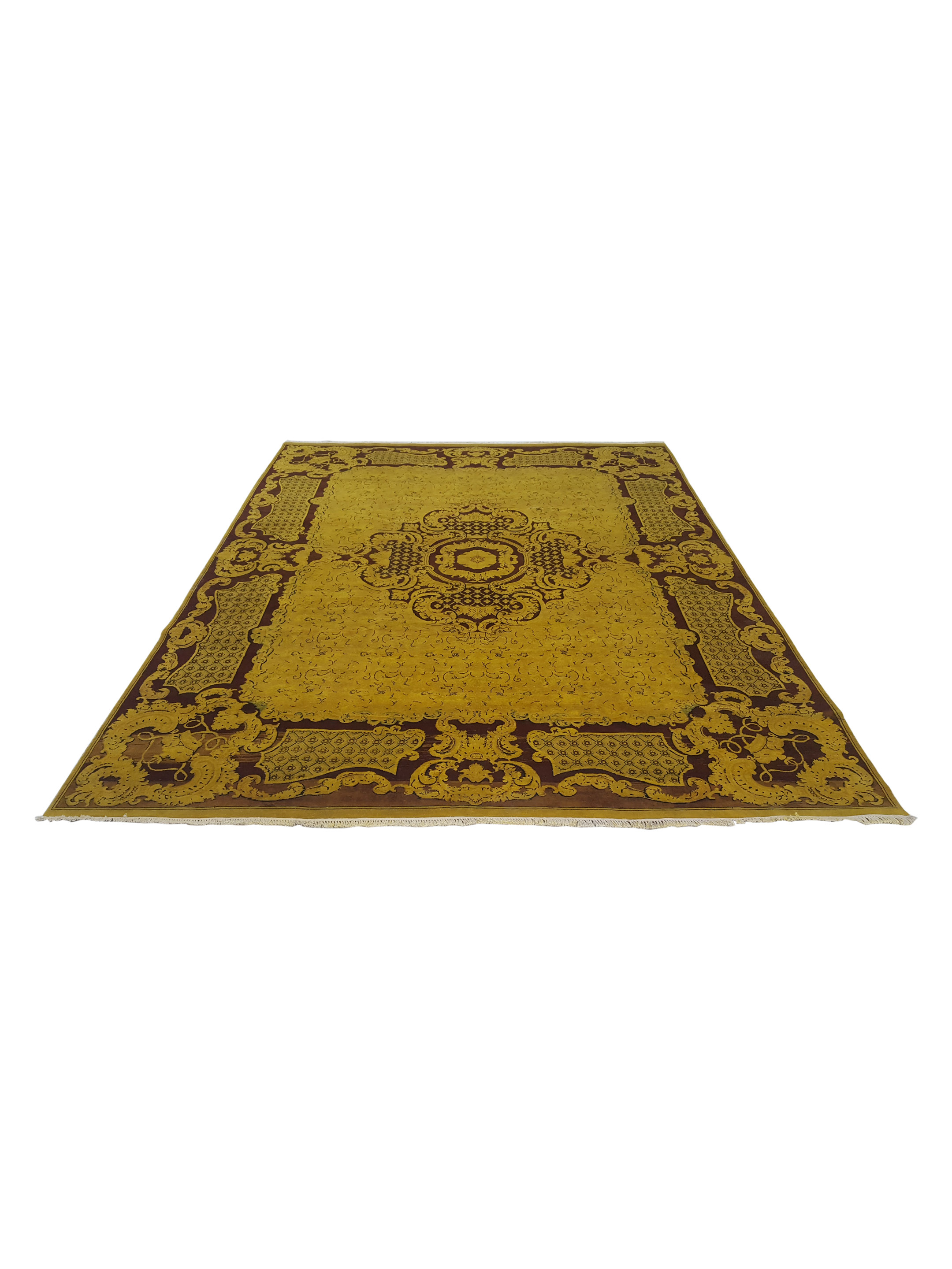 Classic Hand Knotted Mustard 9x12 - Image 2 of 6
