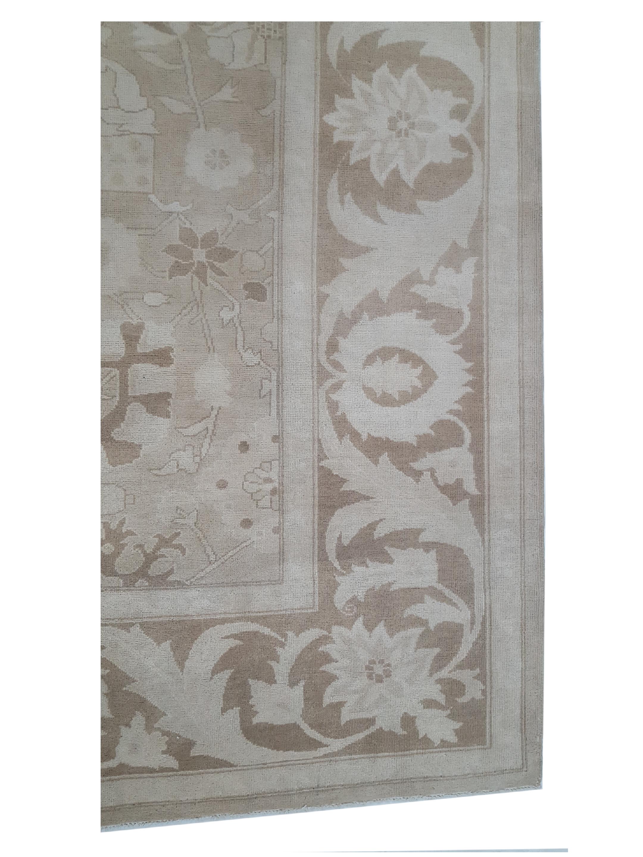 Ziegler Hand Knotted Tan 14x18 - Image 4 of 6