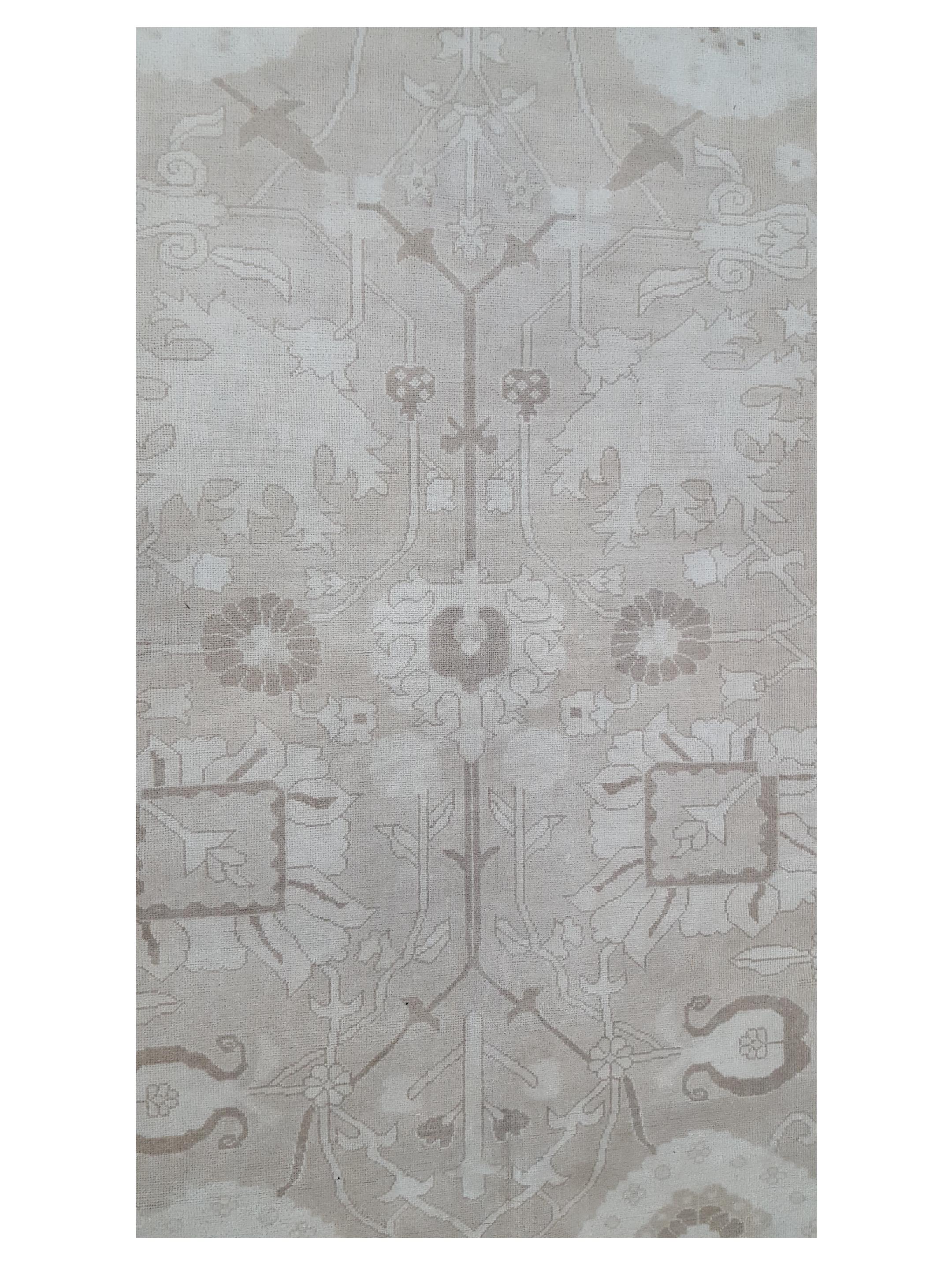 Ziegler Hand Knotted Tan 14x18 - Image 5 of 6