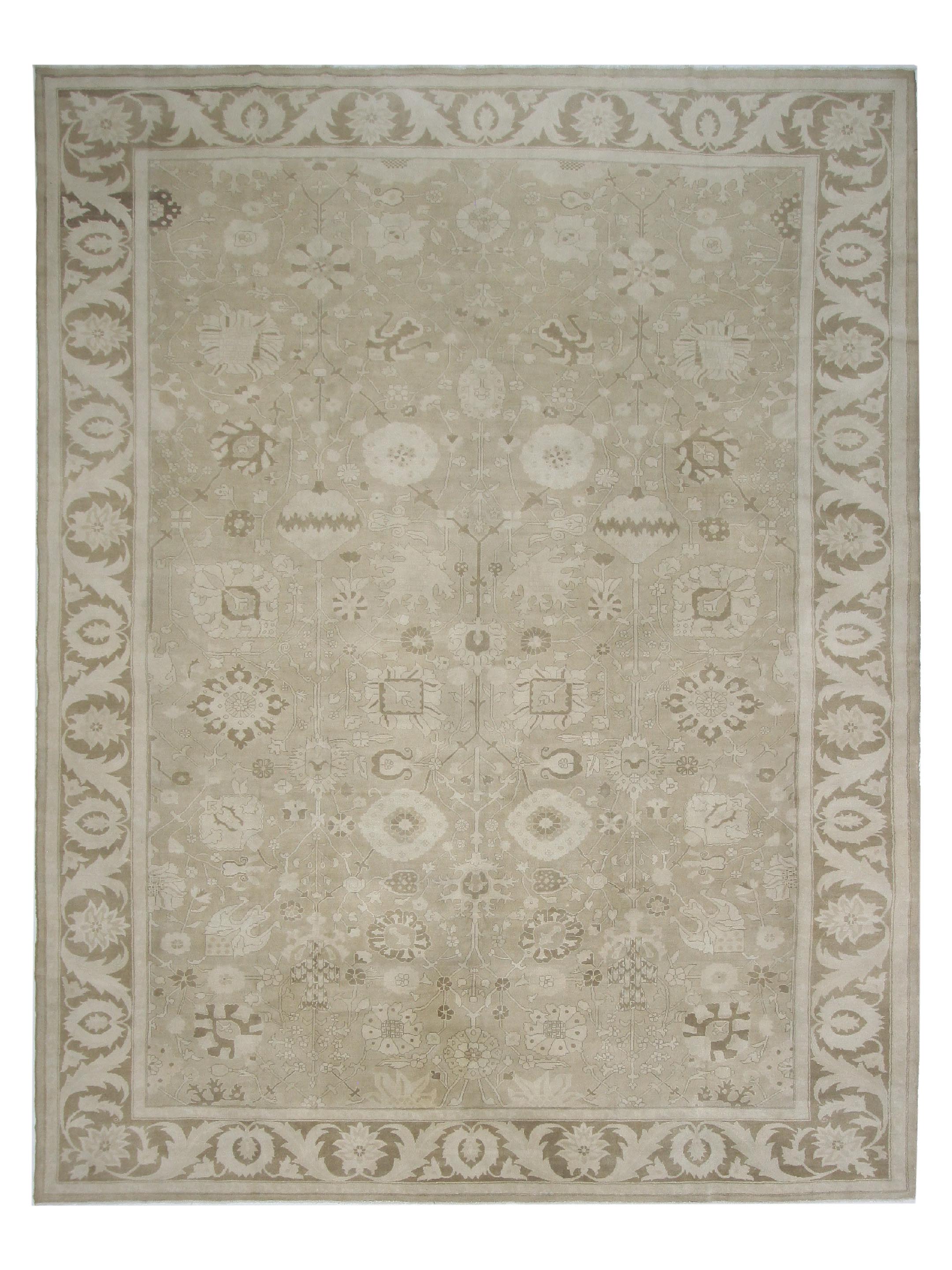 Ziegler Hand Knotted Tan 14x18