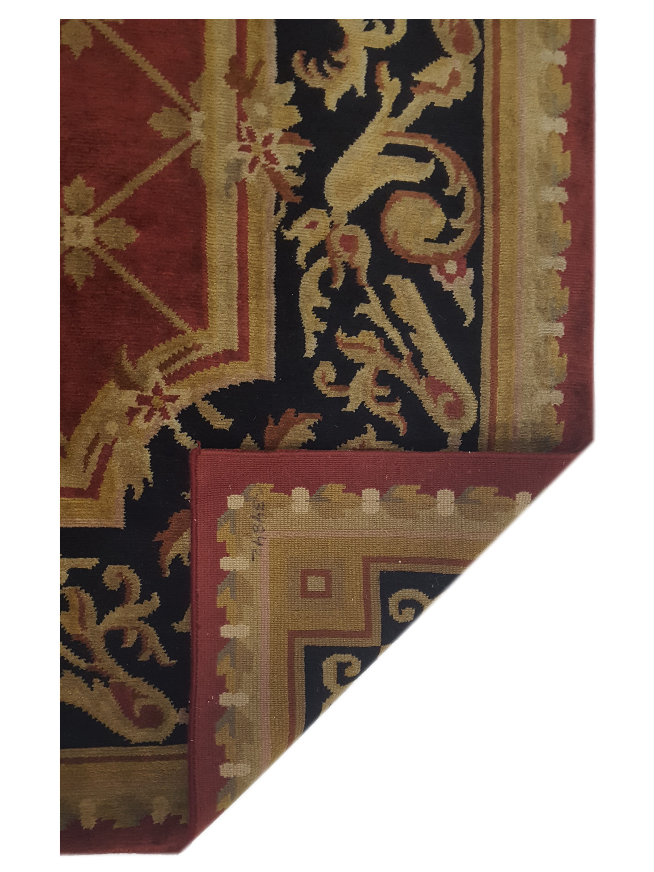 Gouri Ganga Hand Knotted Rust 8x10 - Image 5 of 5