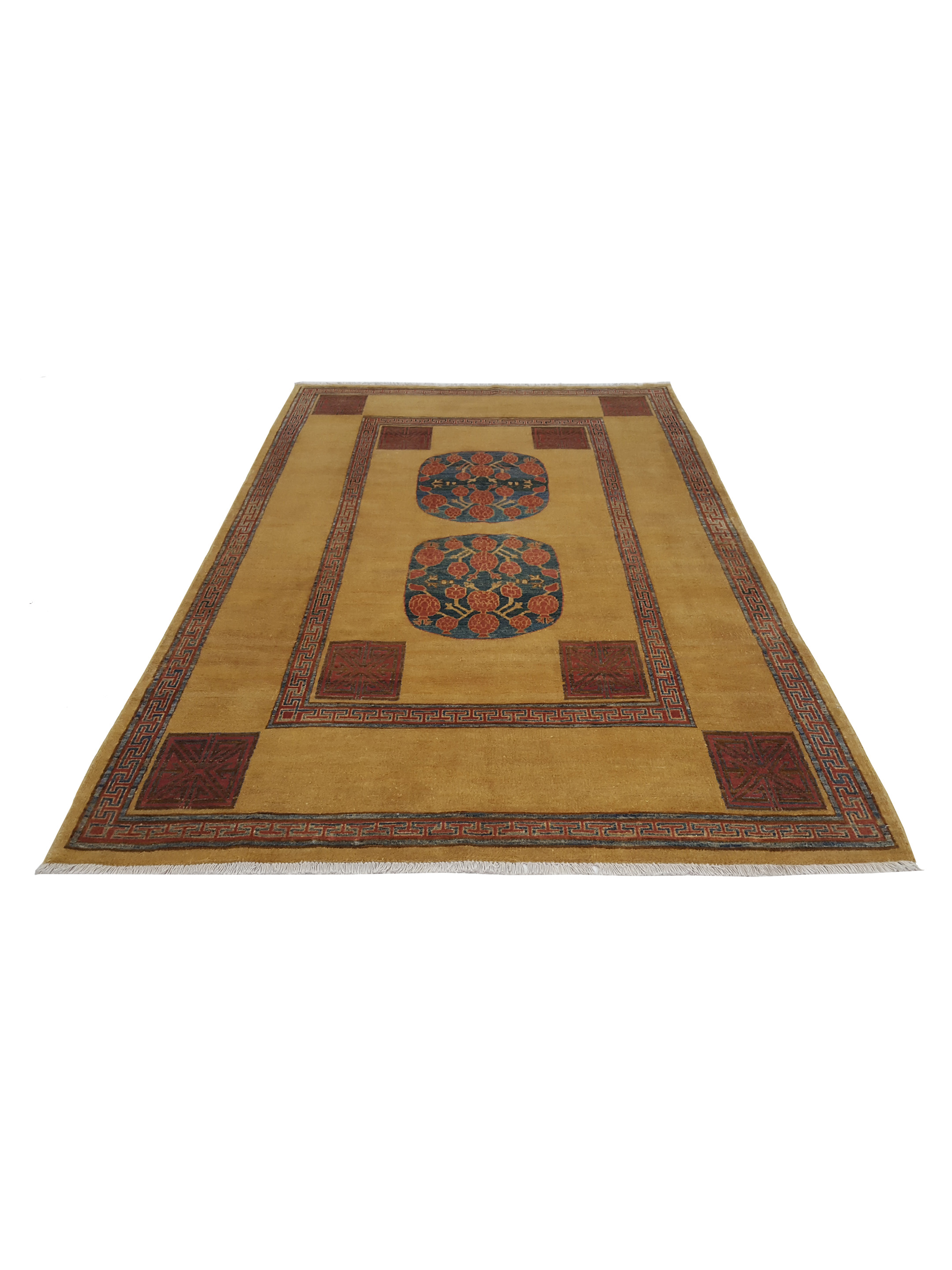 Khotan Hand Knotted Gold 6x9 - Image 2 of 7