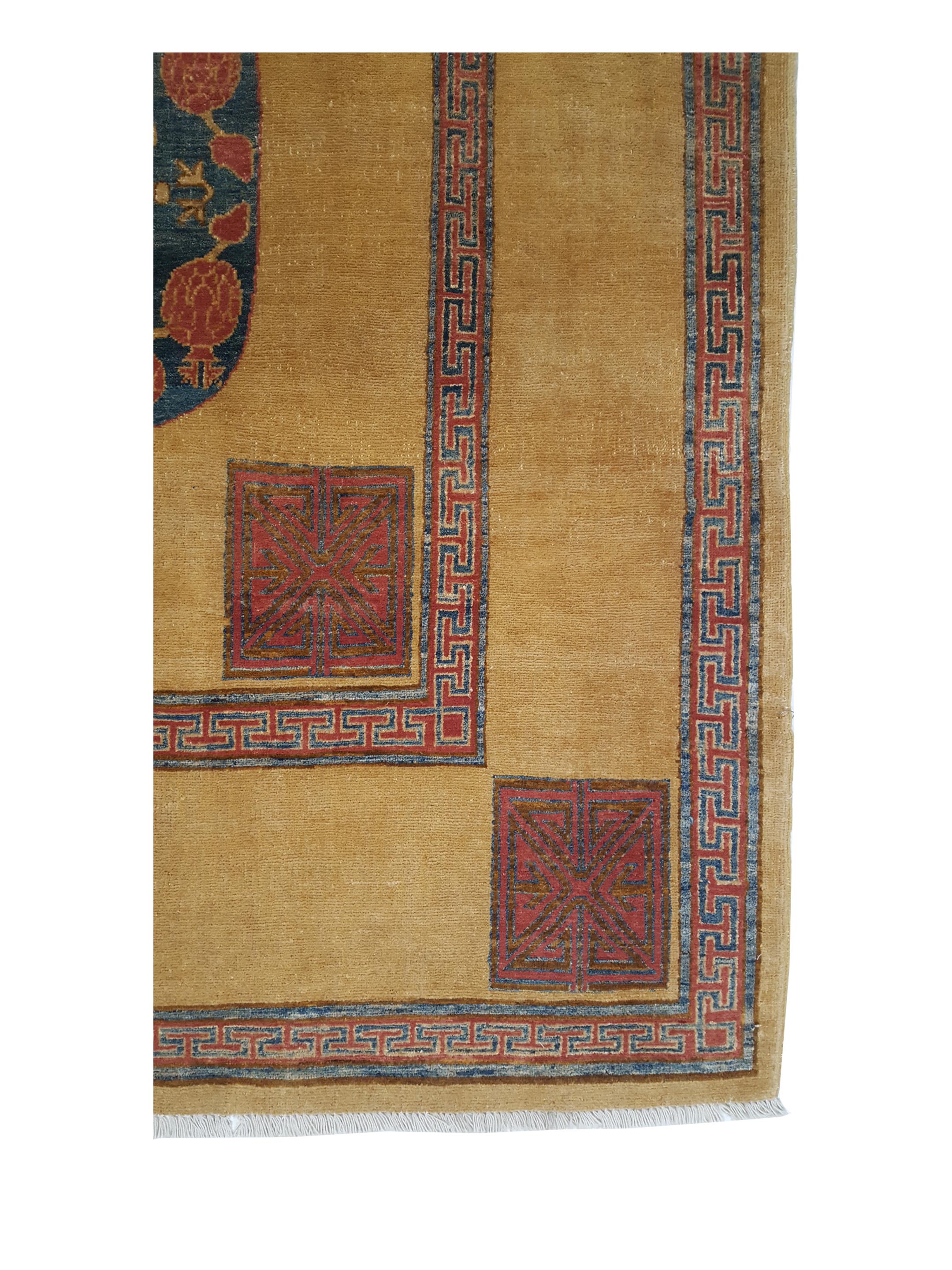 Khotan Hand Knotted Gold 6x9 - Image 4 of 7