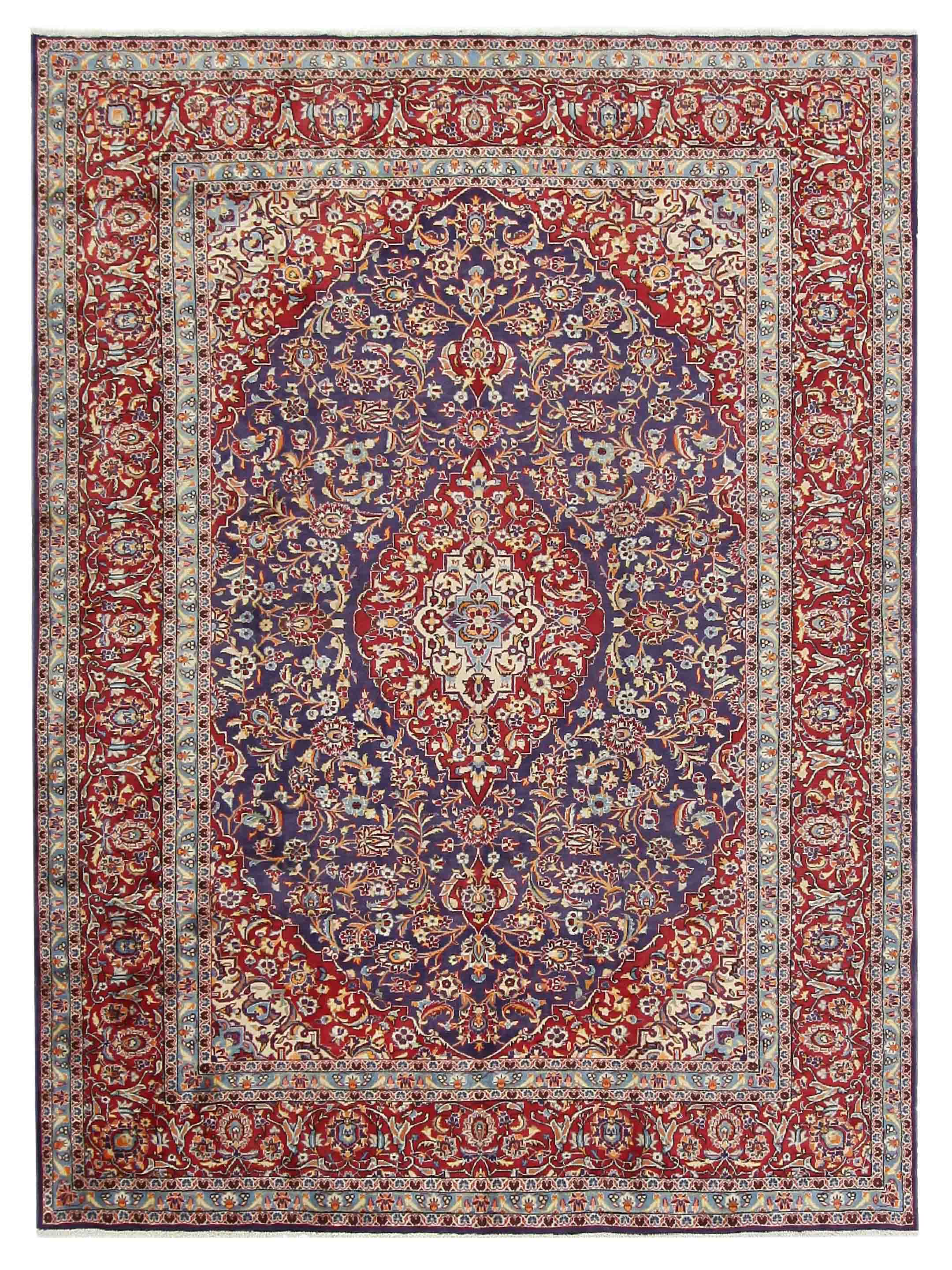Kashan Hand Knotted Purple 10x13