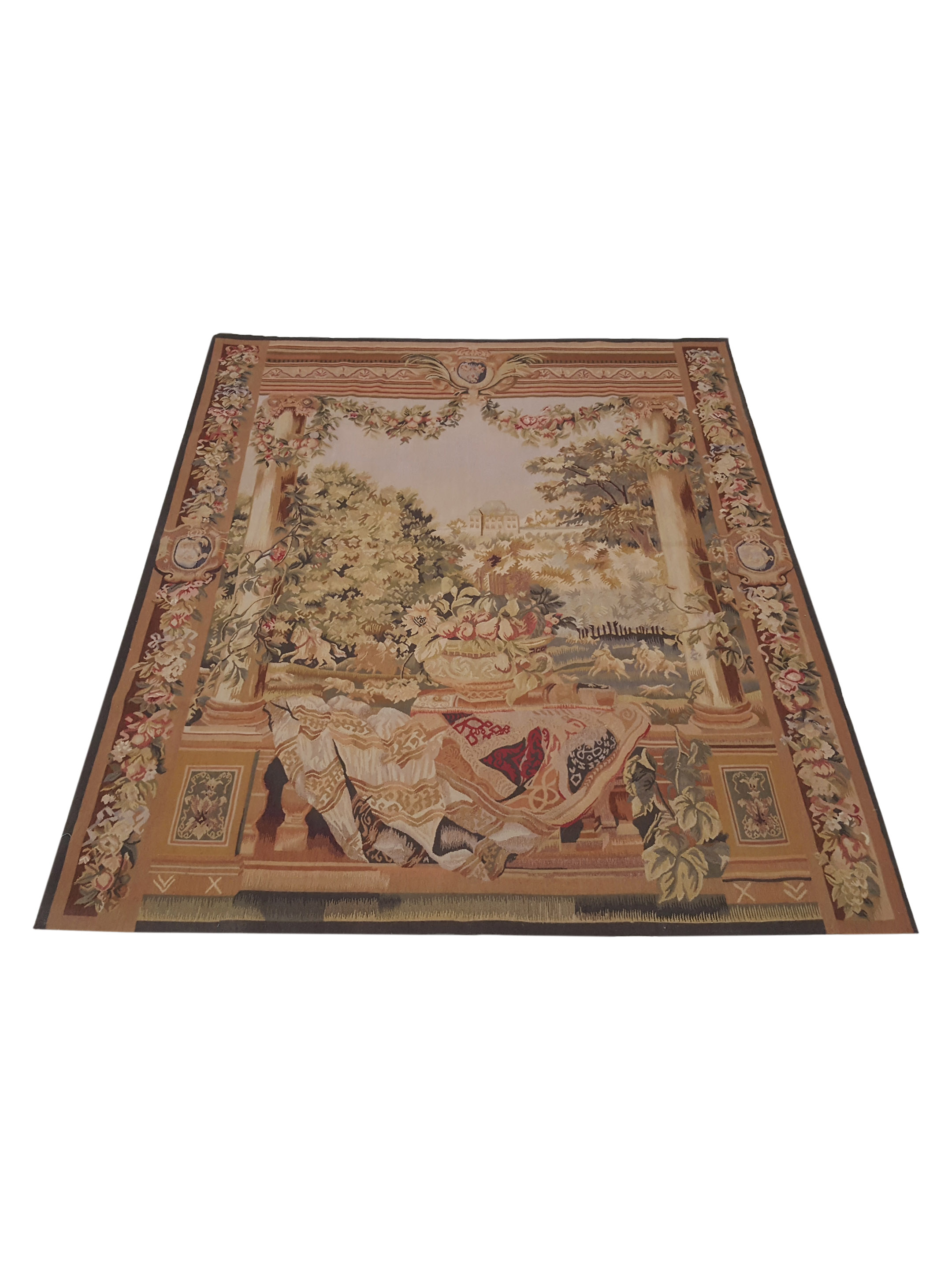 Tapestry Hand Knotted Ivory 5x7 - Image 2 of 6