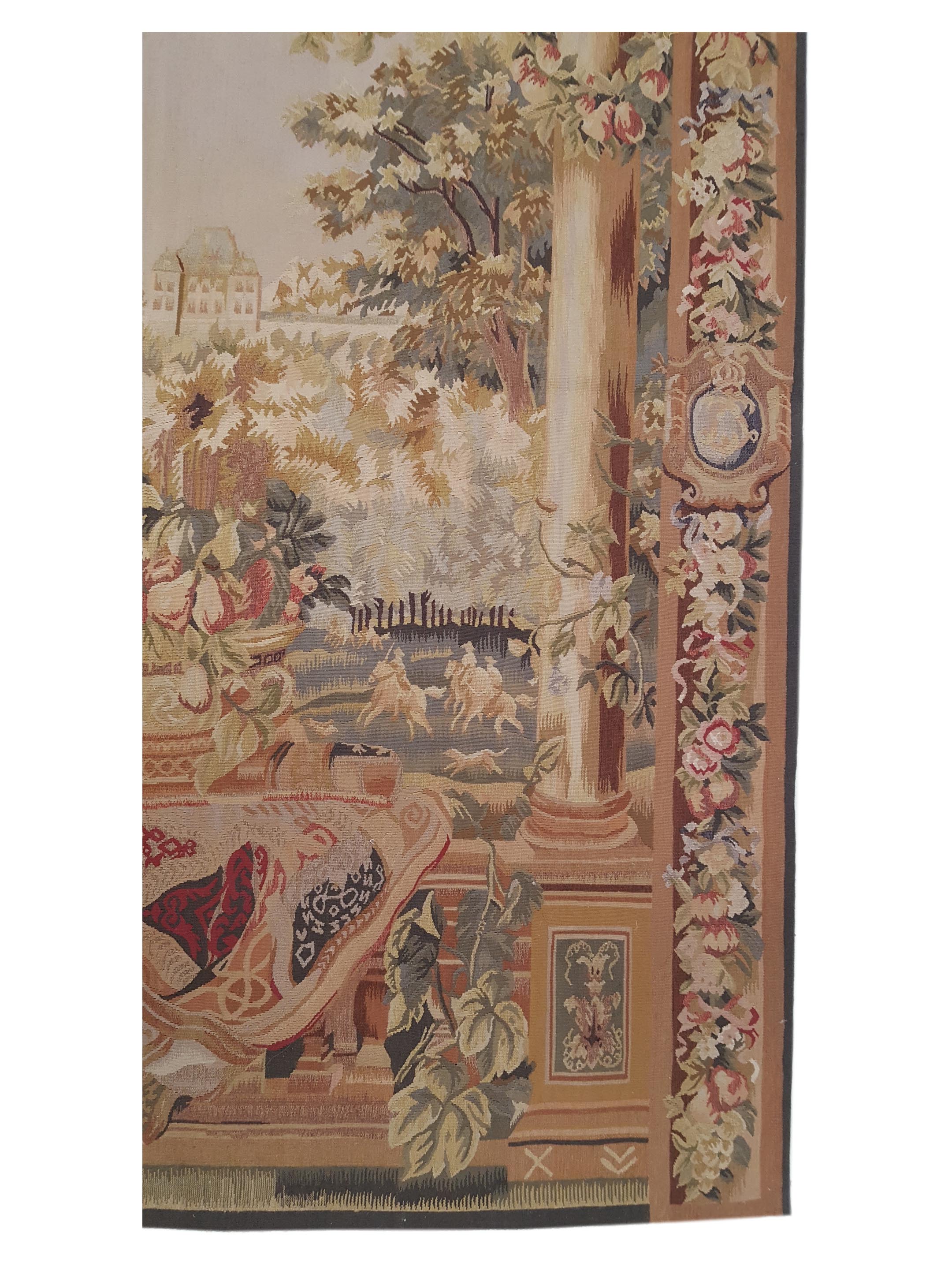Tapestry Hand Knotted Ivory 5x7 - Image 4 of 6