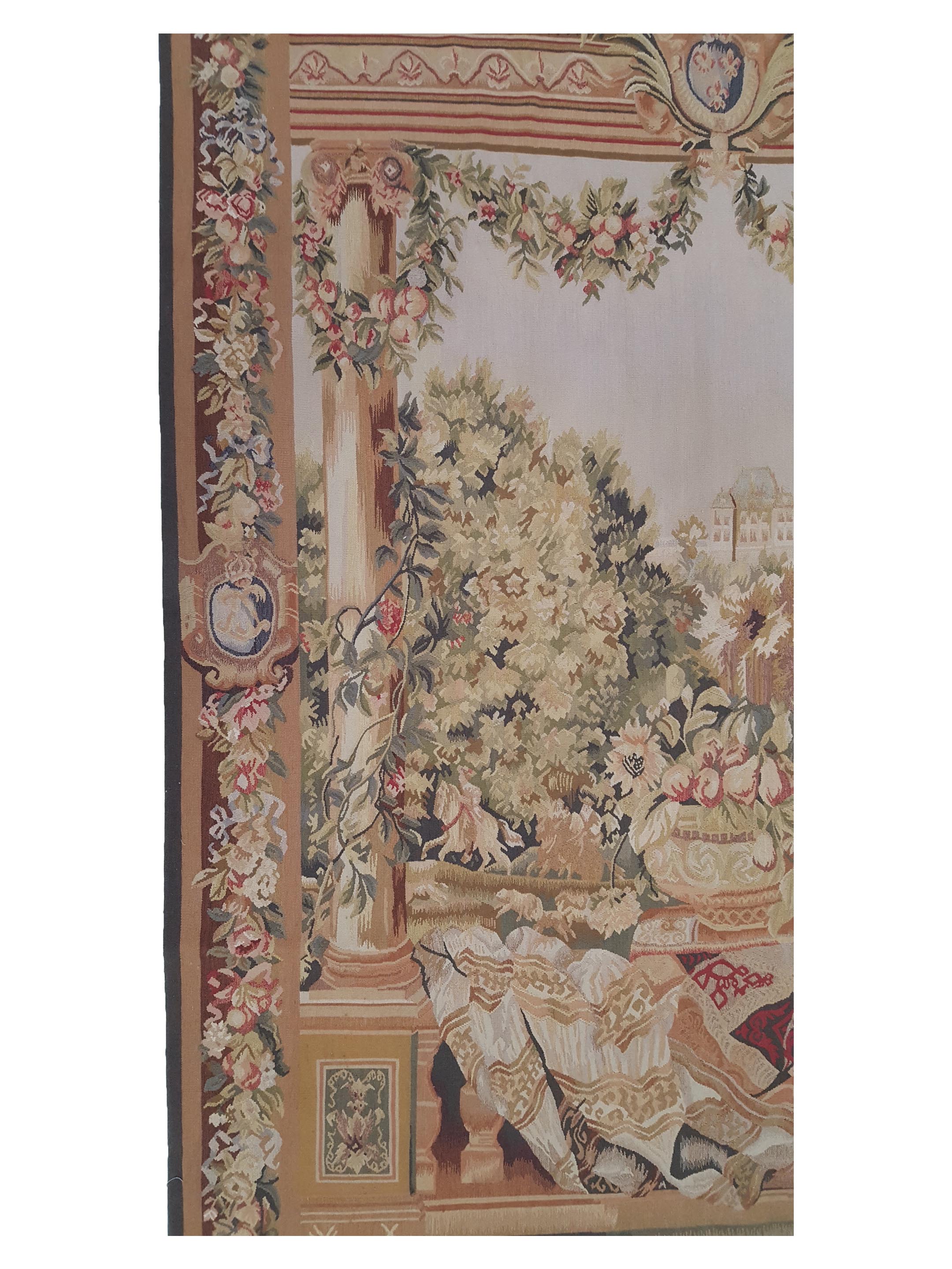 Tapestry Hand Knotted Ivory 5x7 - Image 5 of 6