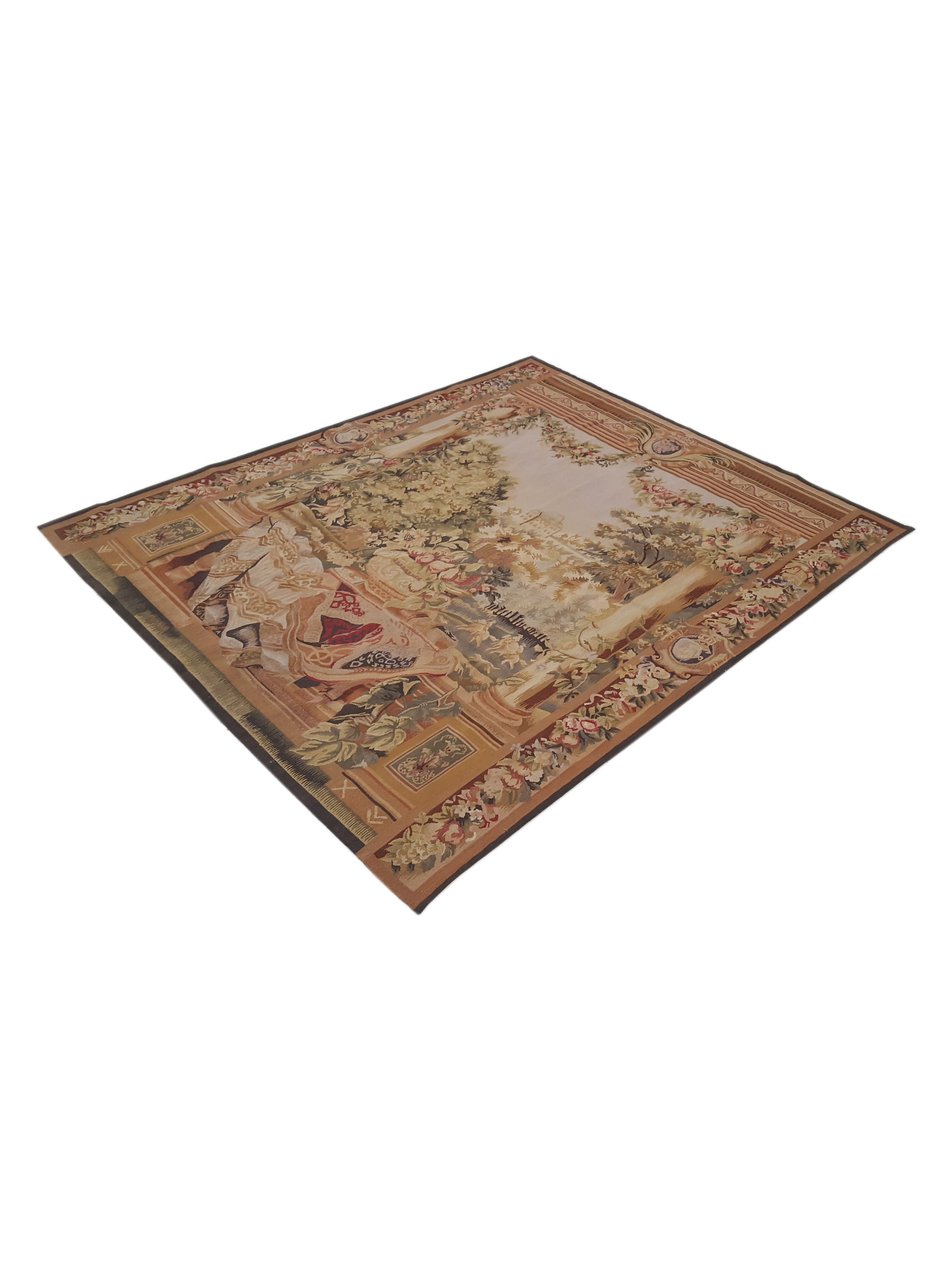 Tapestry Hand Knotted Ivory 5x7 - Image 6 of 6