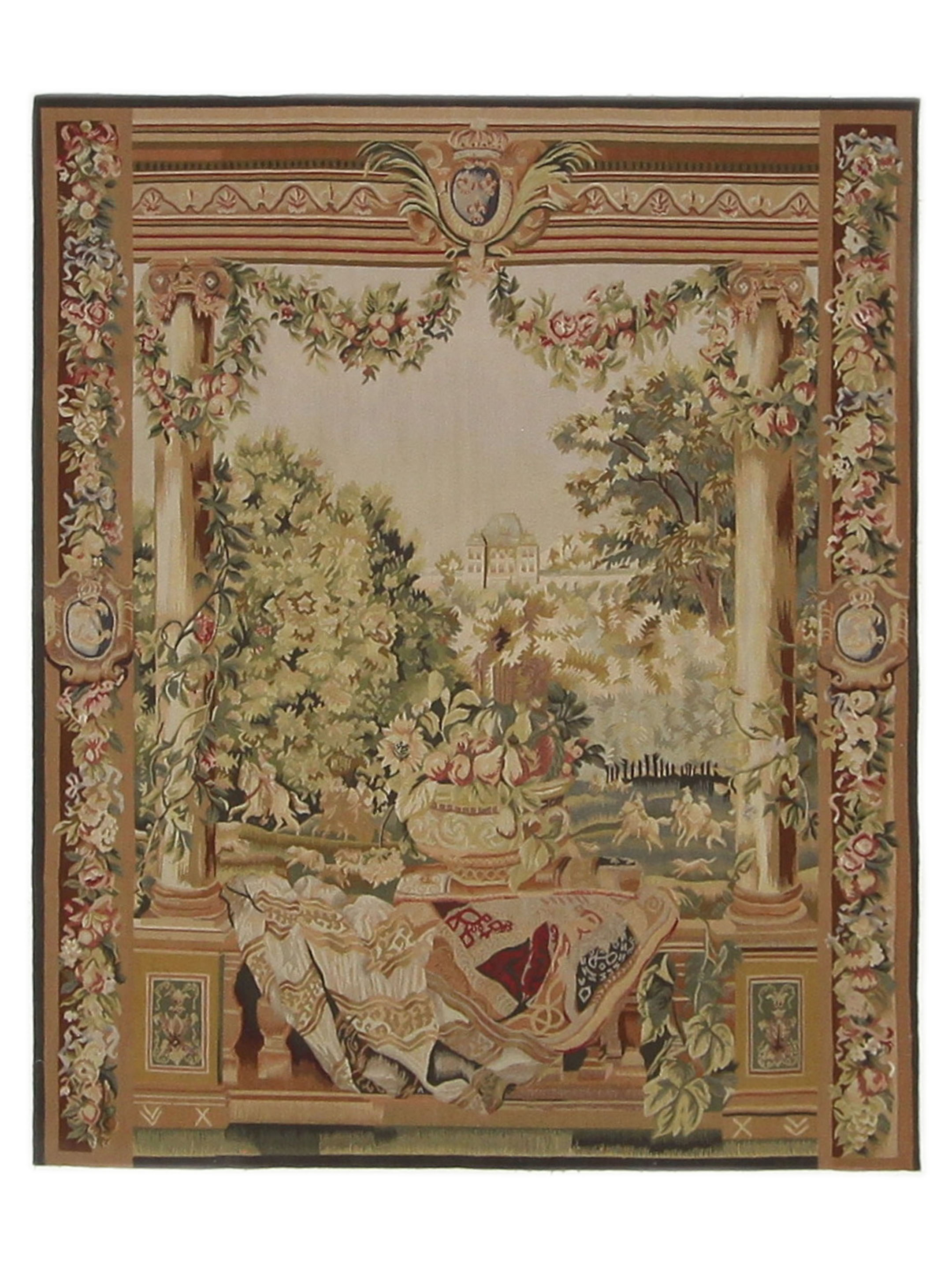 Tapestry Hand Knotted Ivory 5x7