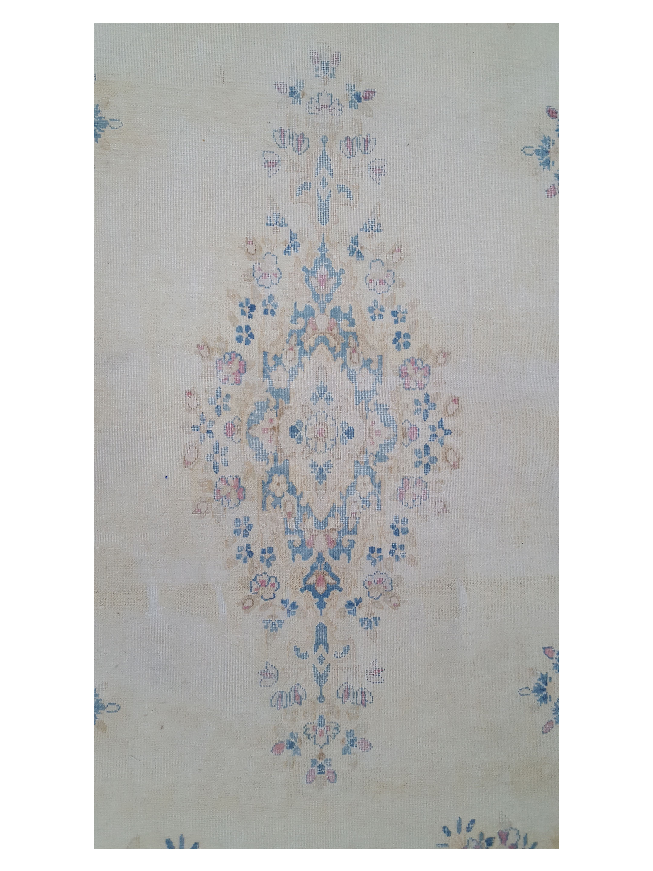 Antique Kerman Ivory 4x6 - Image 5 of 7