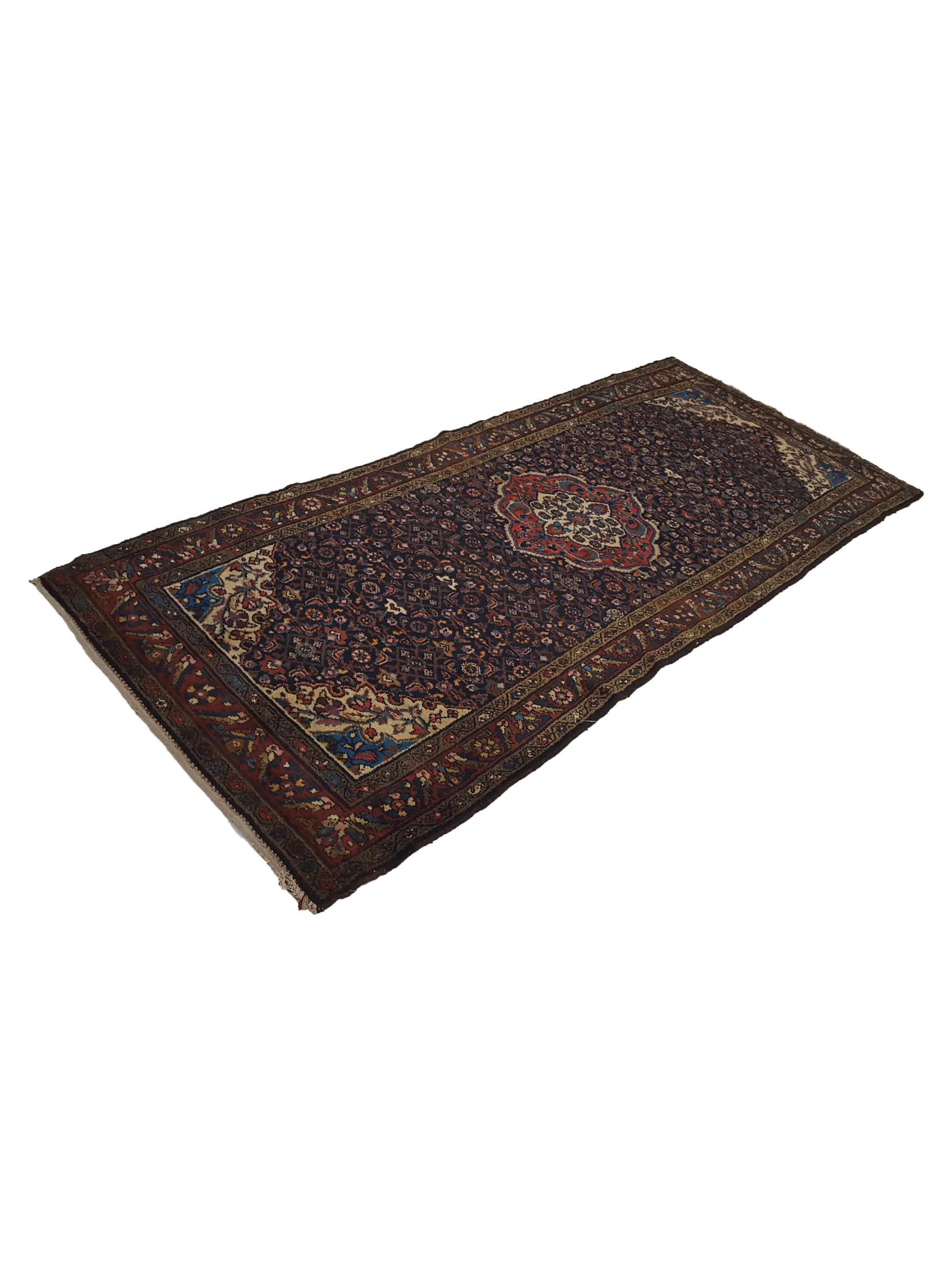 Antique Tafresh Burgundy 4x10 - Image 6 of 6