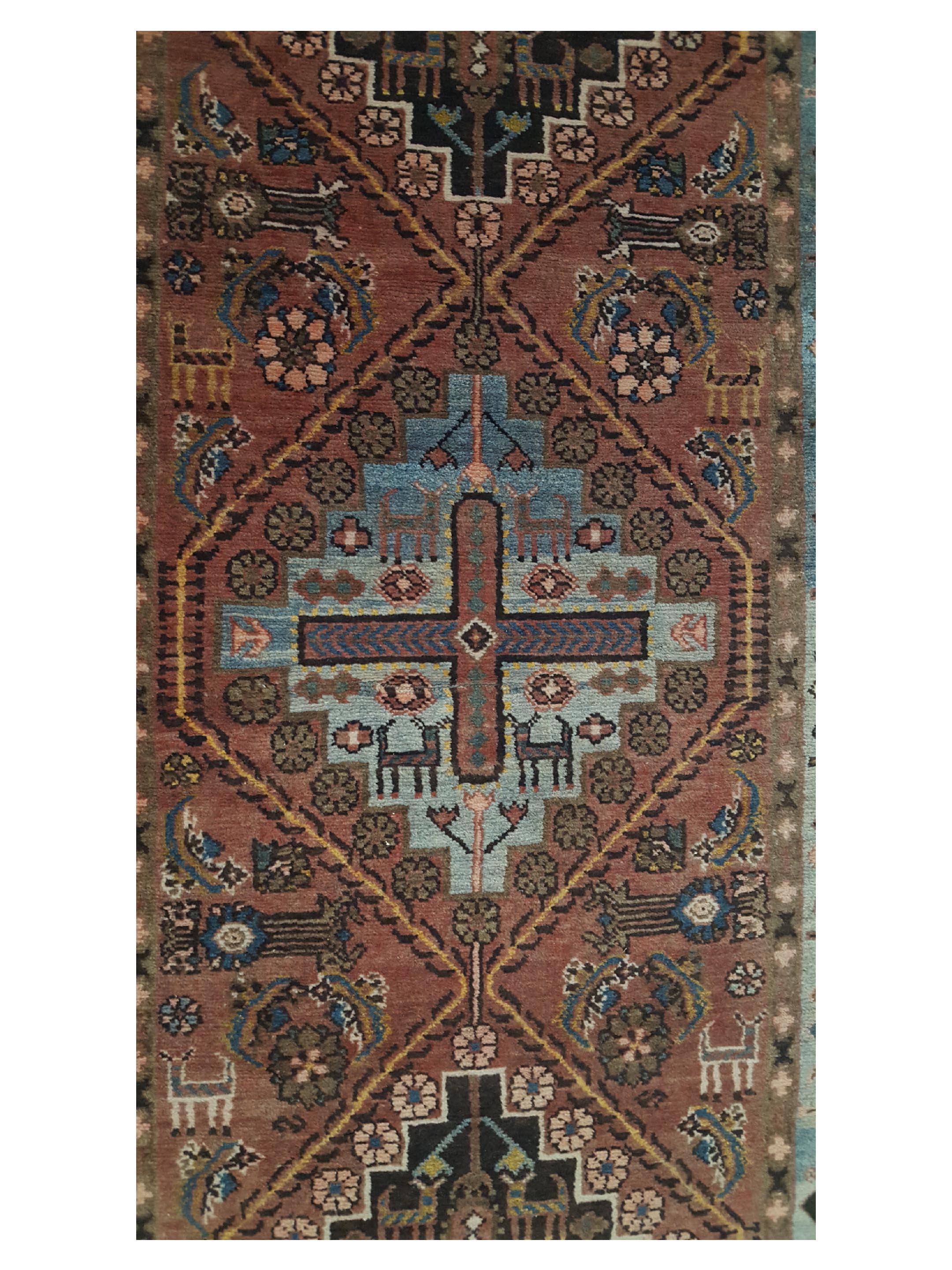 Antique Malayer Brick 4x10 - Image 5 of 6