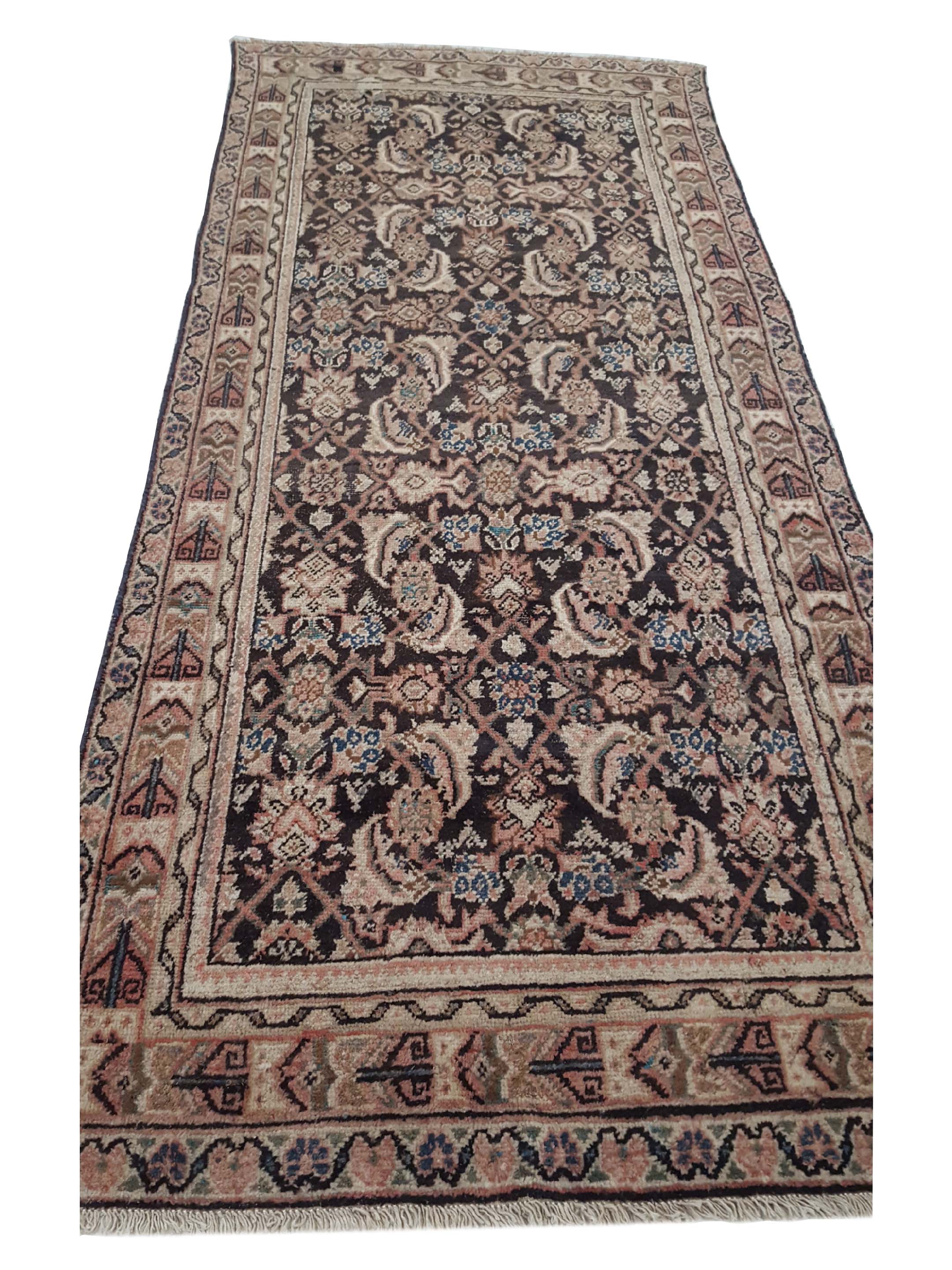 Antique Mahal Brown 4x10 - Image 2 of 6