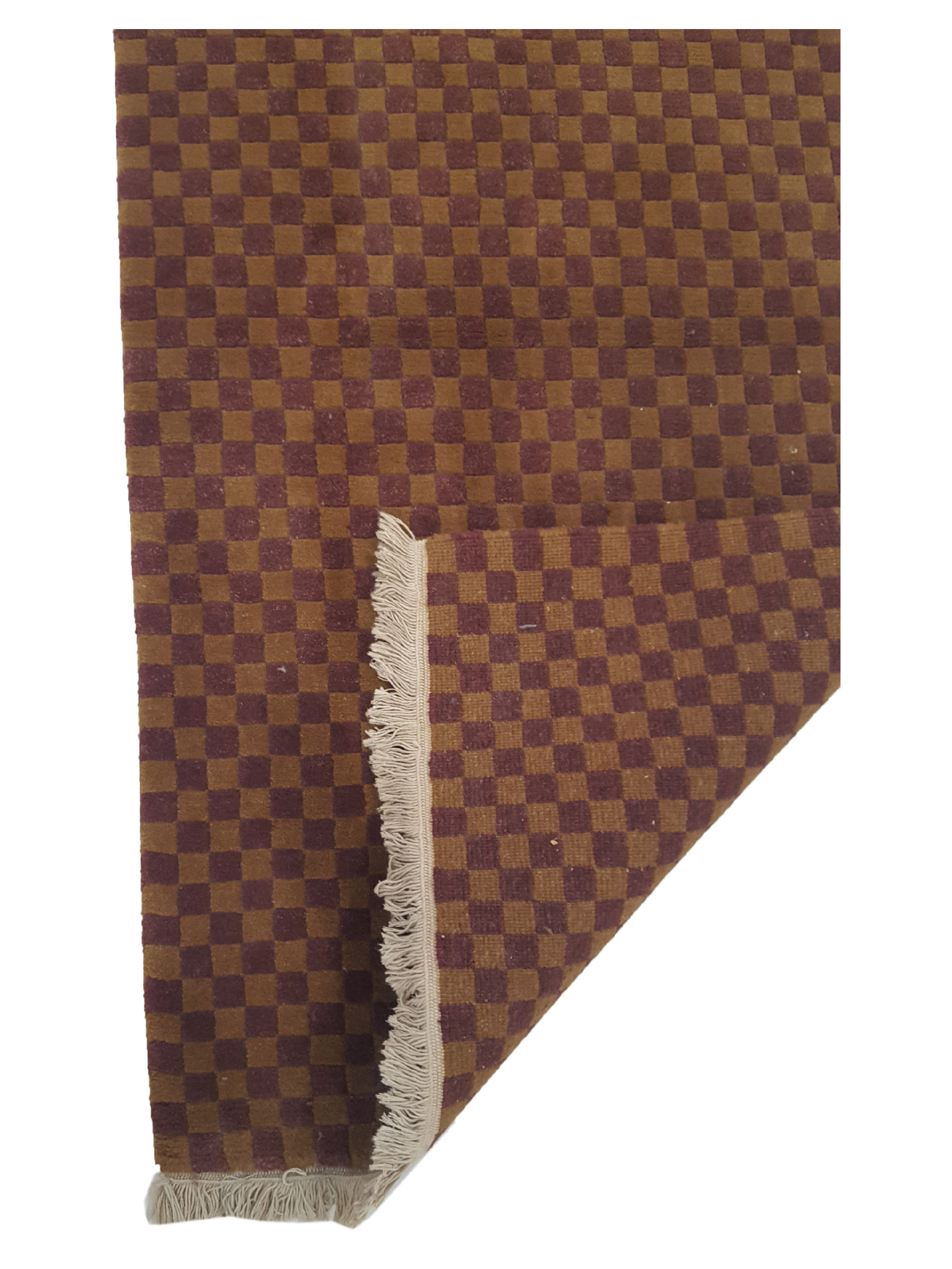 Gouri Ganga Hand Knotted Burgundy 3x5 - Image 3 of 6