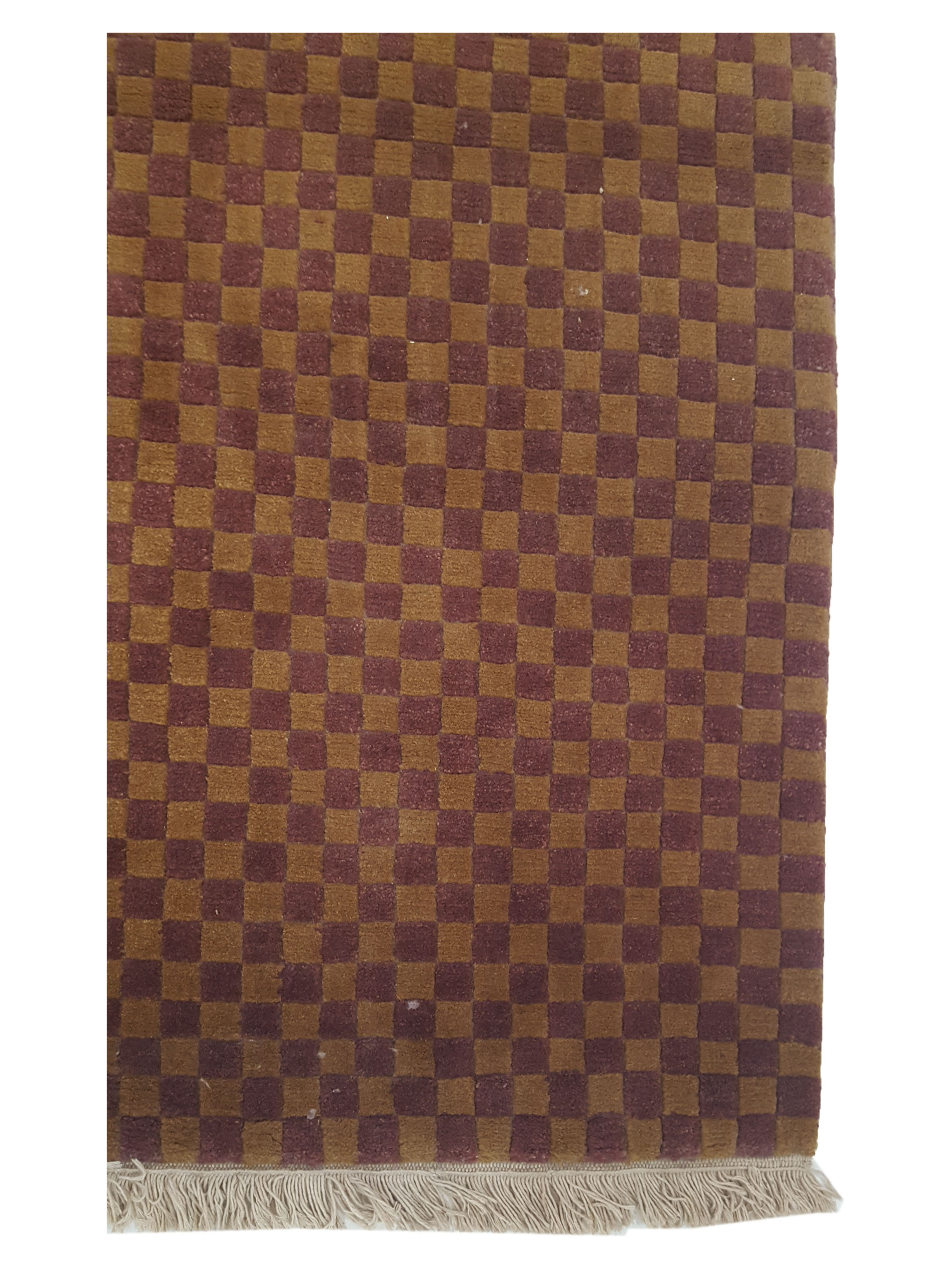 Gouri Ganga Hand Knotted Burgundy 3x5 - Image 4 of 6