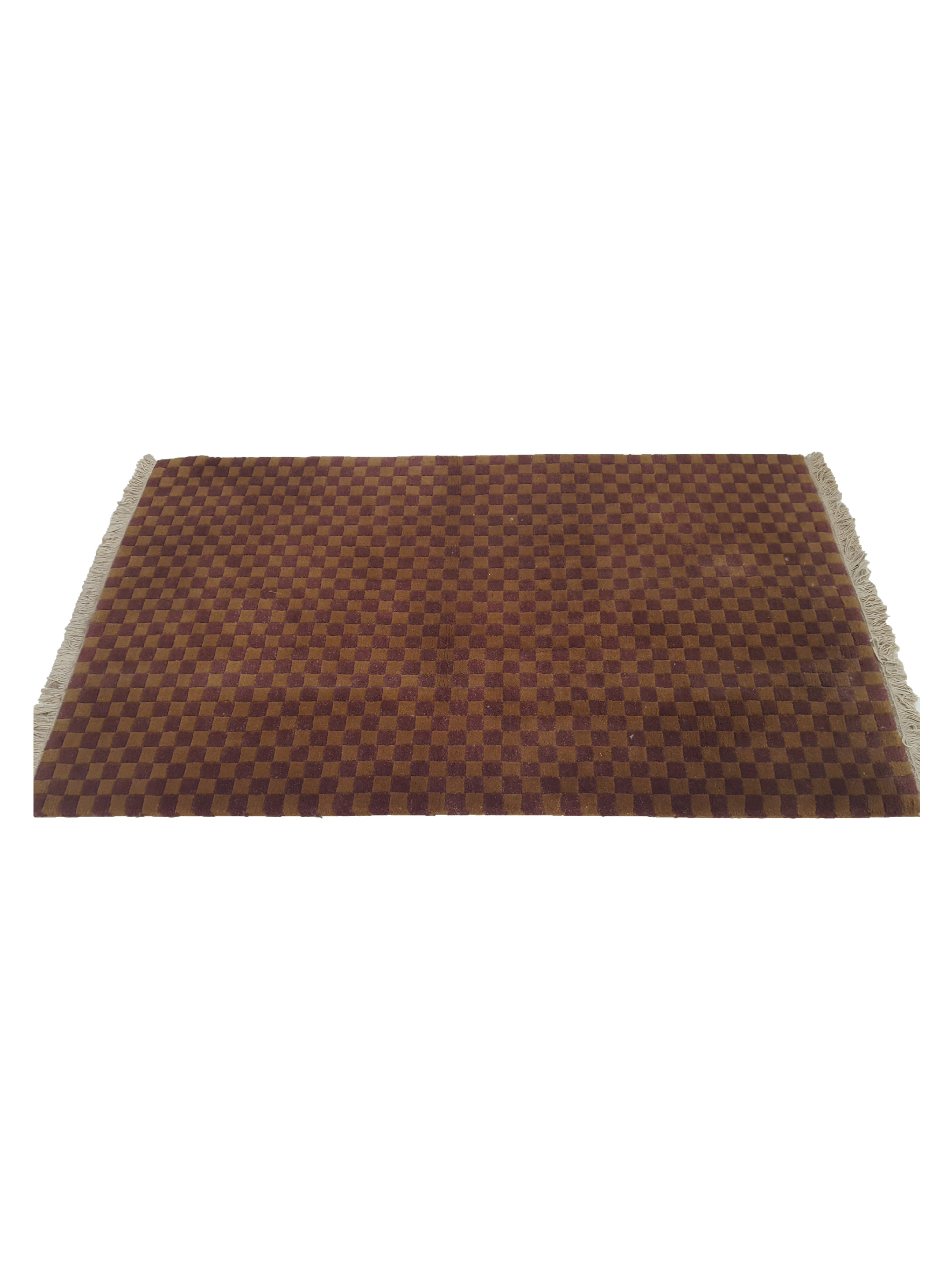 Gouri Ganga Hand Knotted Burgundy 3x5 - Image 5 of 6