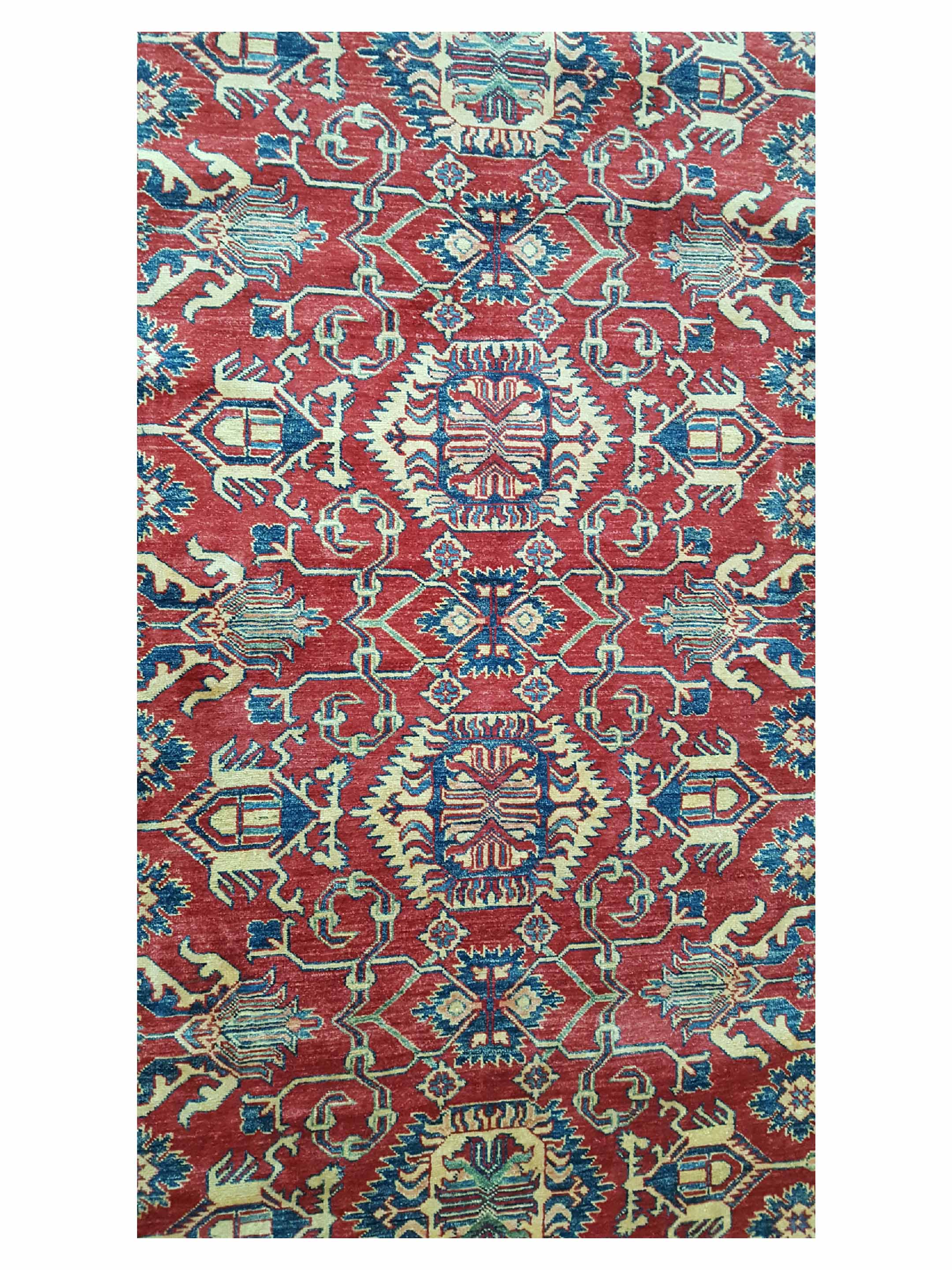 Kazak Hand Knotted Red 12x15 - Image 5 of 6