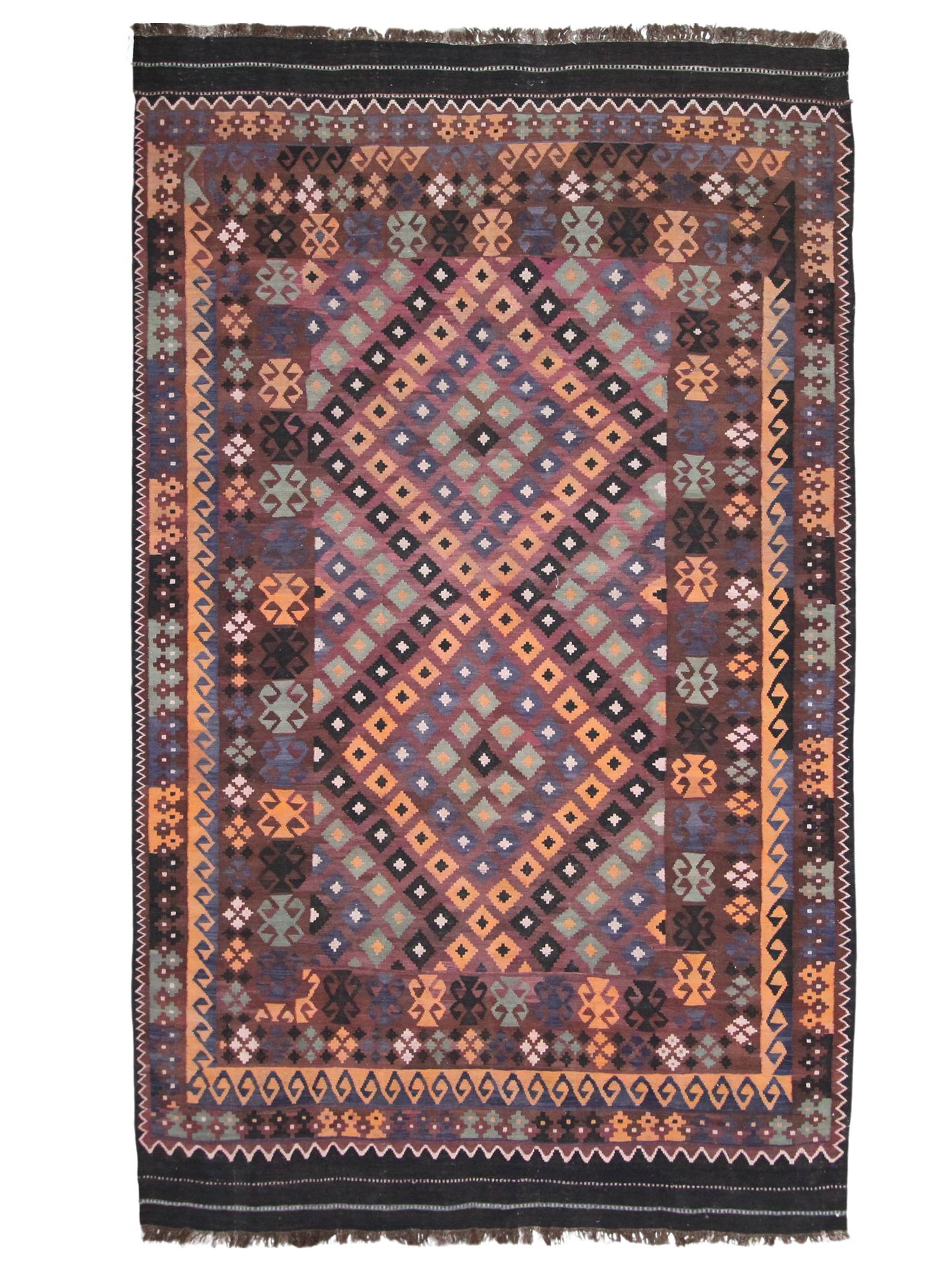 Kilim Hand Woven Multi 8x14