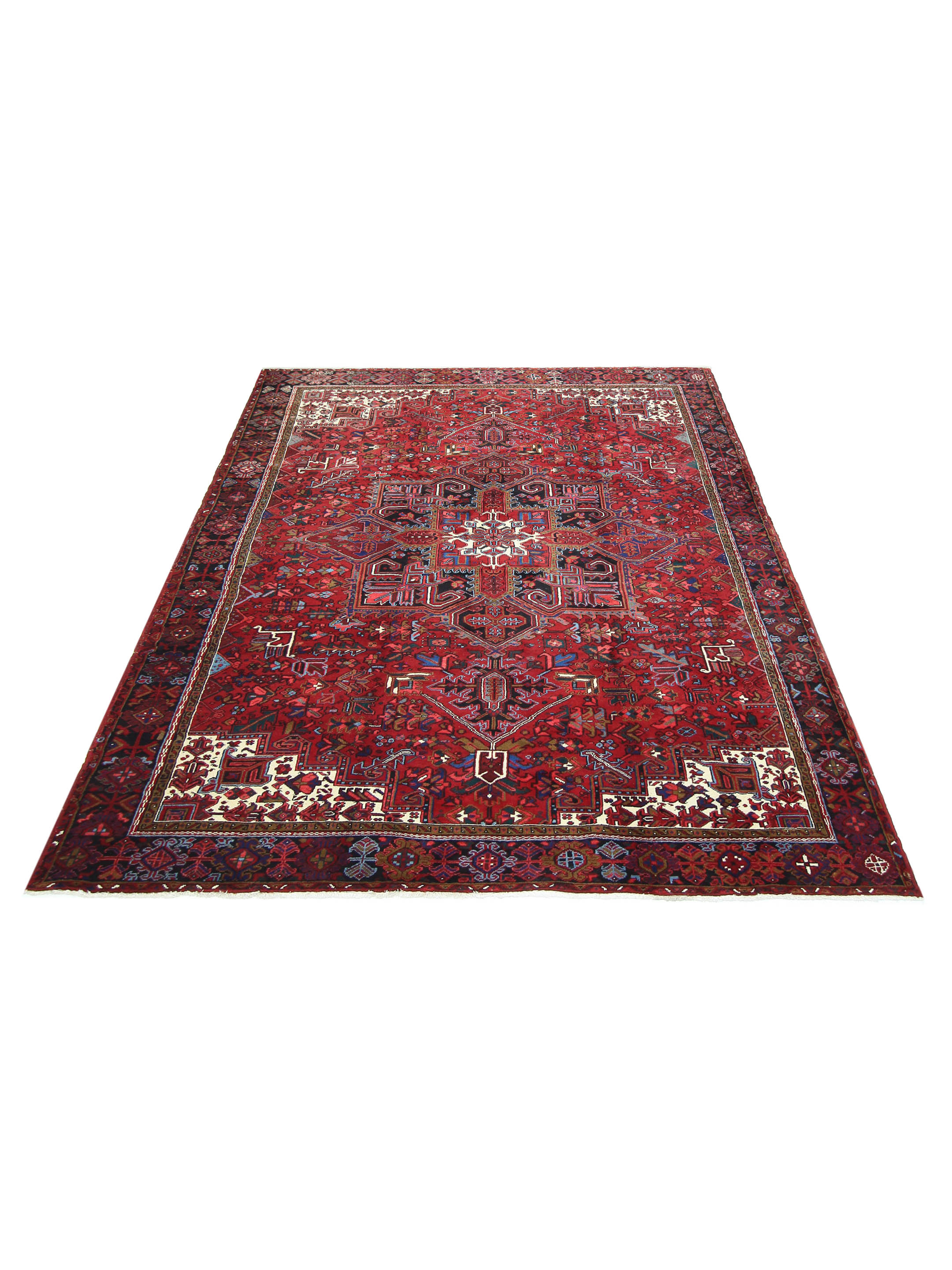 Heriz Hand Knotted Red 10x14 - Image 2 of 6