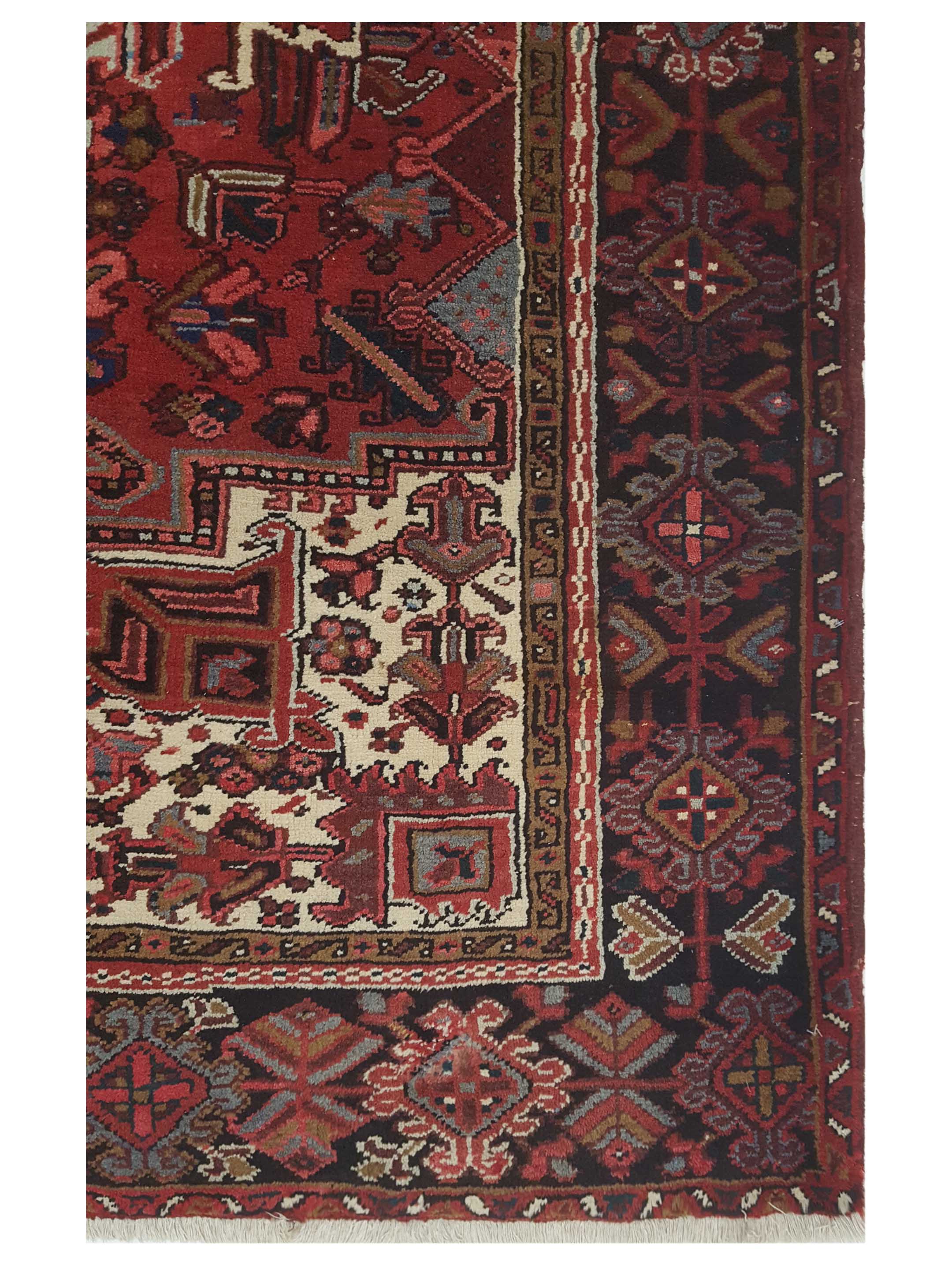 Heriz Hand Knotted Red 10x14 - Image 3 of 6