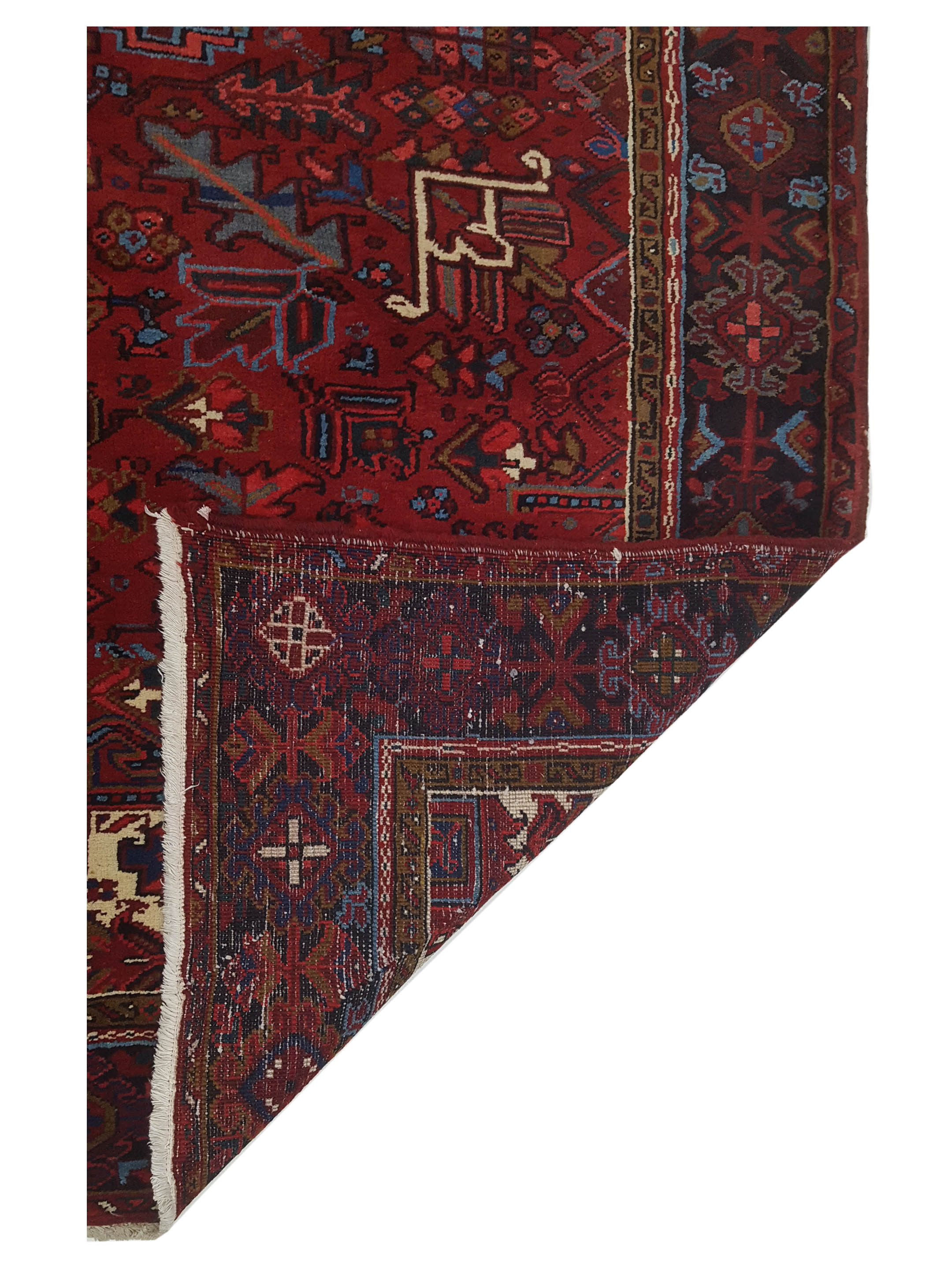 Heriz Hand Knotted Red 10x14 - Image 4 of 6