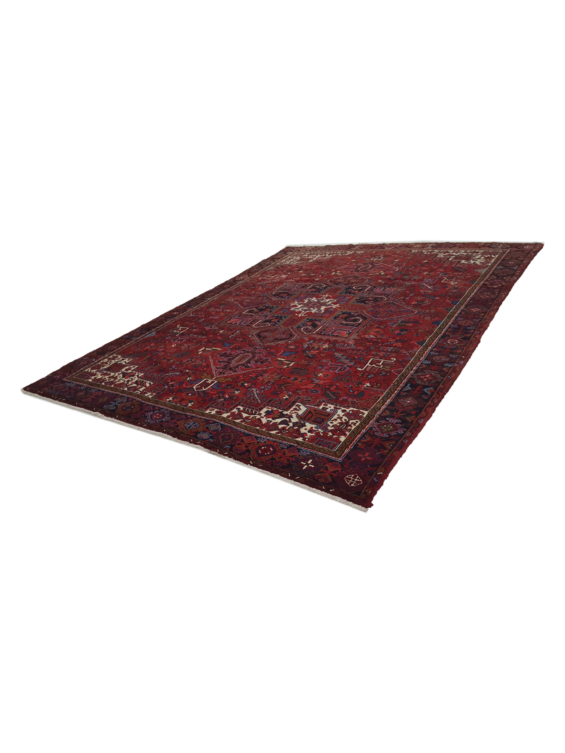 Heriz Hand Knotted Red 10x14 - Image 6 of 6