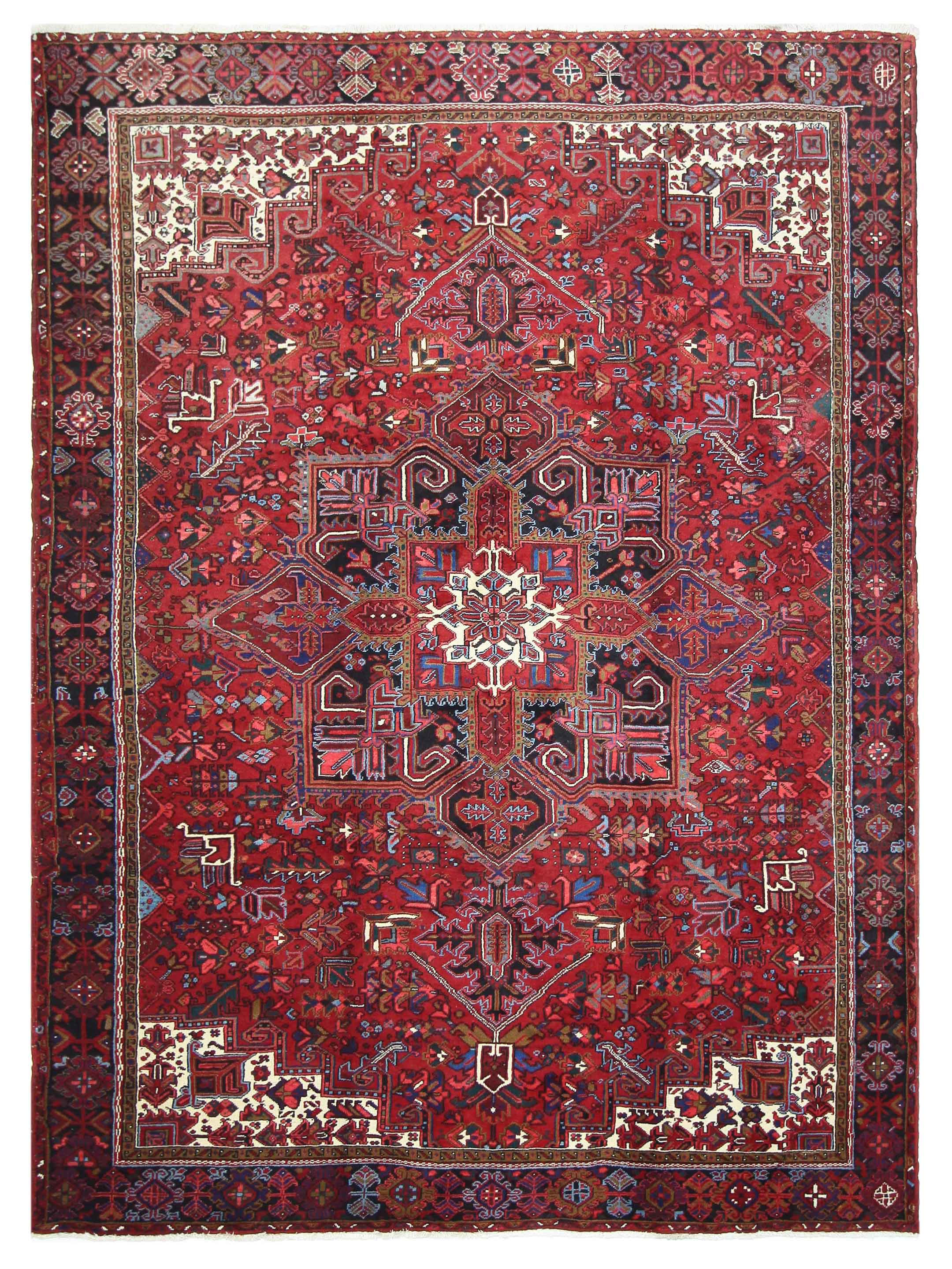 Heriz Hand Knotted Red 10x14