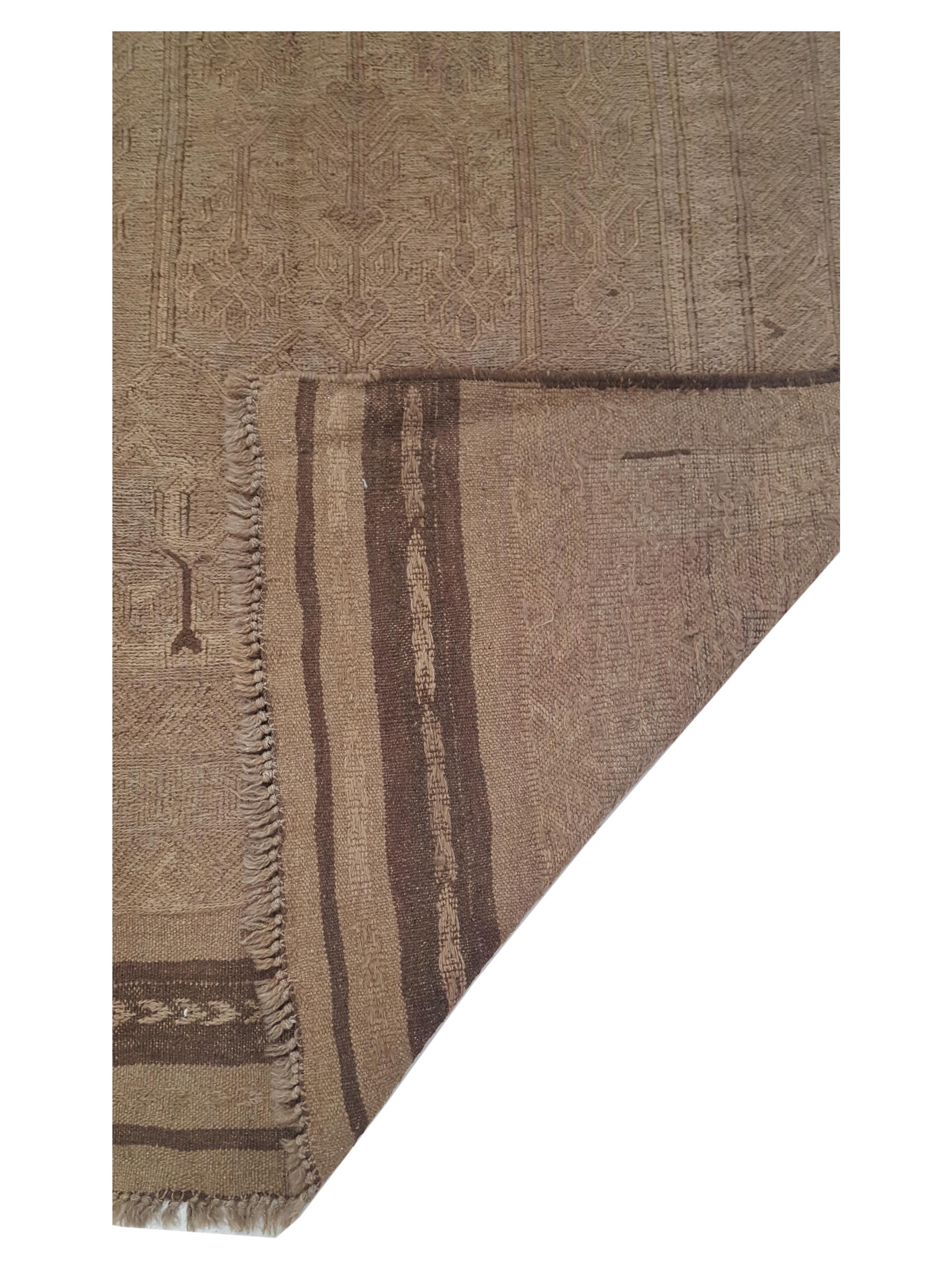 Uzbak Hand Knotted Lt.Brown 6x9 - Image 3 of 6