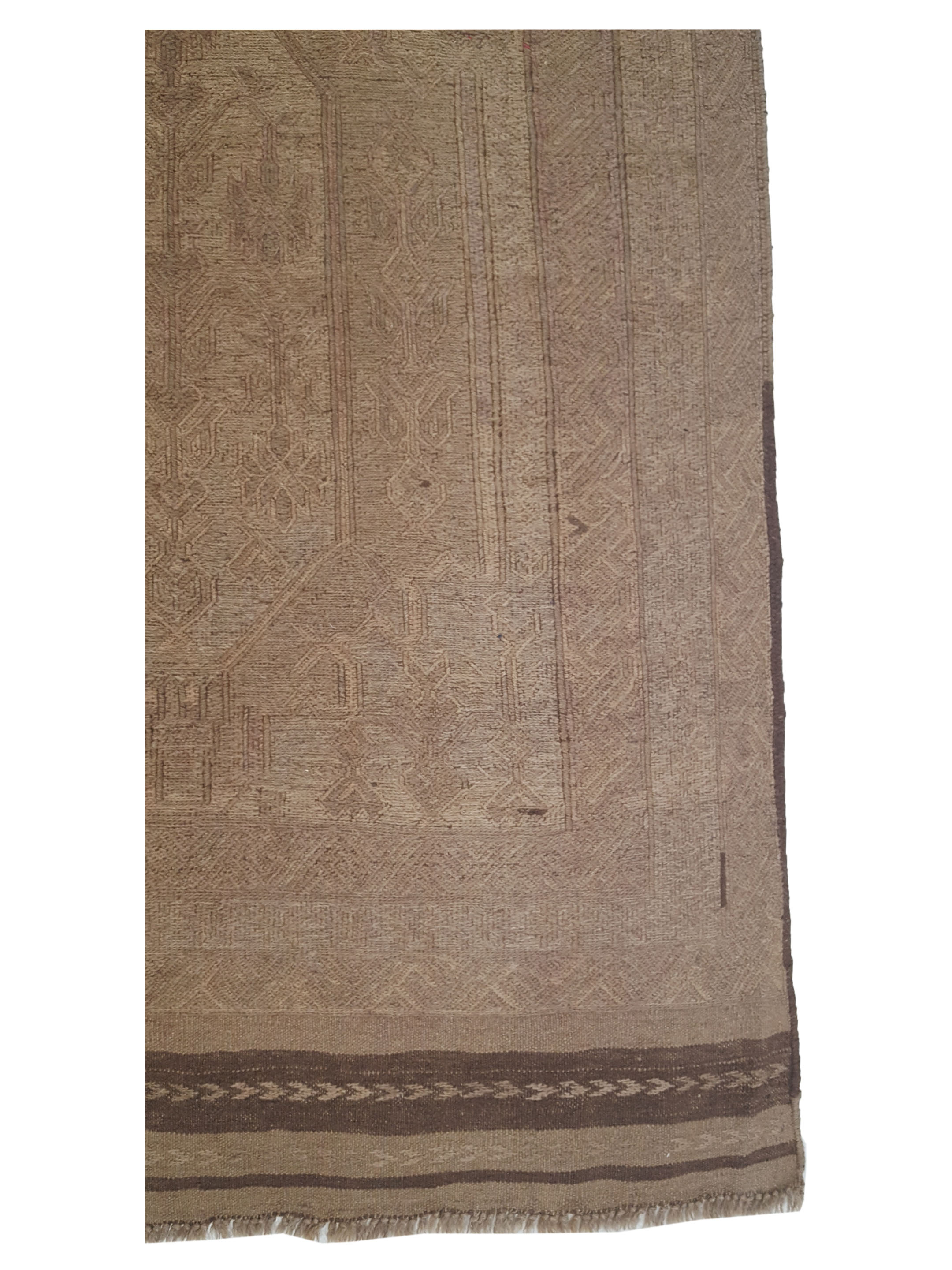 Uzbak Hand Knotted Lt.Brown 6x9 - Image 4 of 6