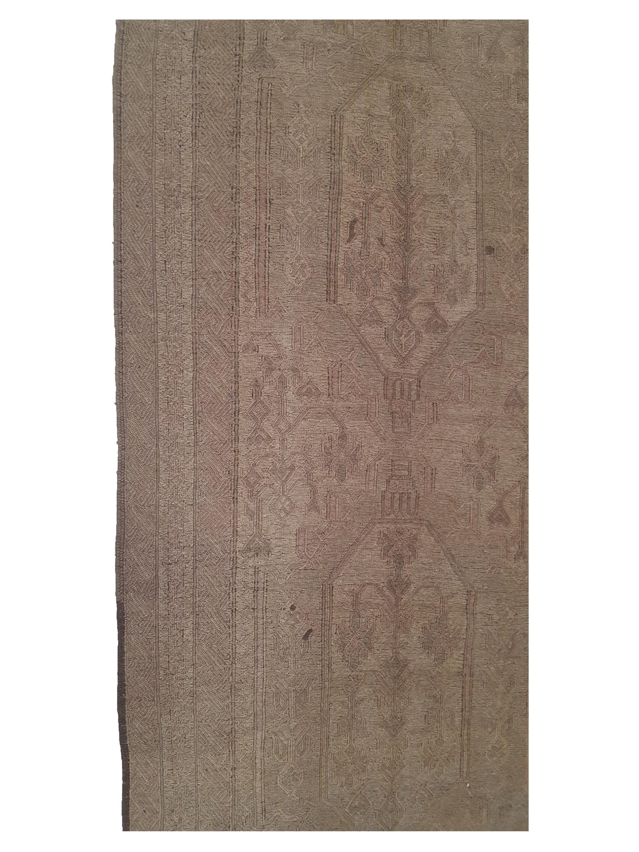 Uzbak Hand Knotted Lt.Brown 6x9 - Image 5 of 6