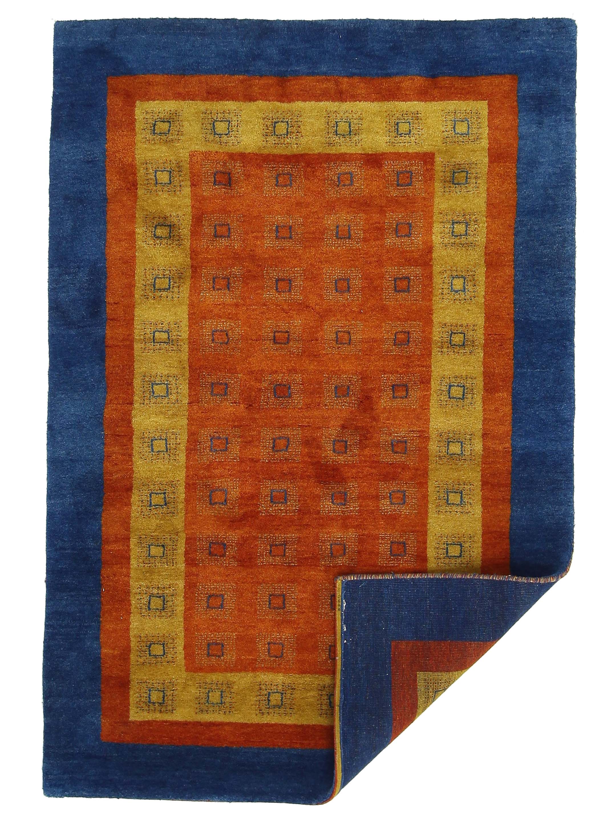 Gabbeh Hand Knotted Orange 6x9 - Image 5 of 5