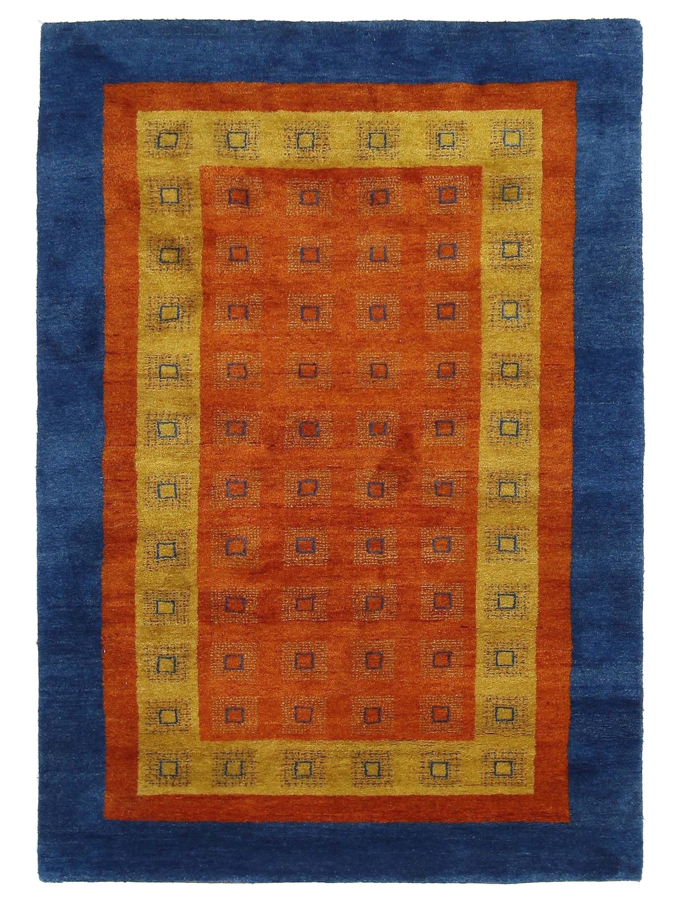 Gabbeh Hand Knotted Orange 6x9