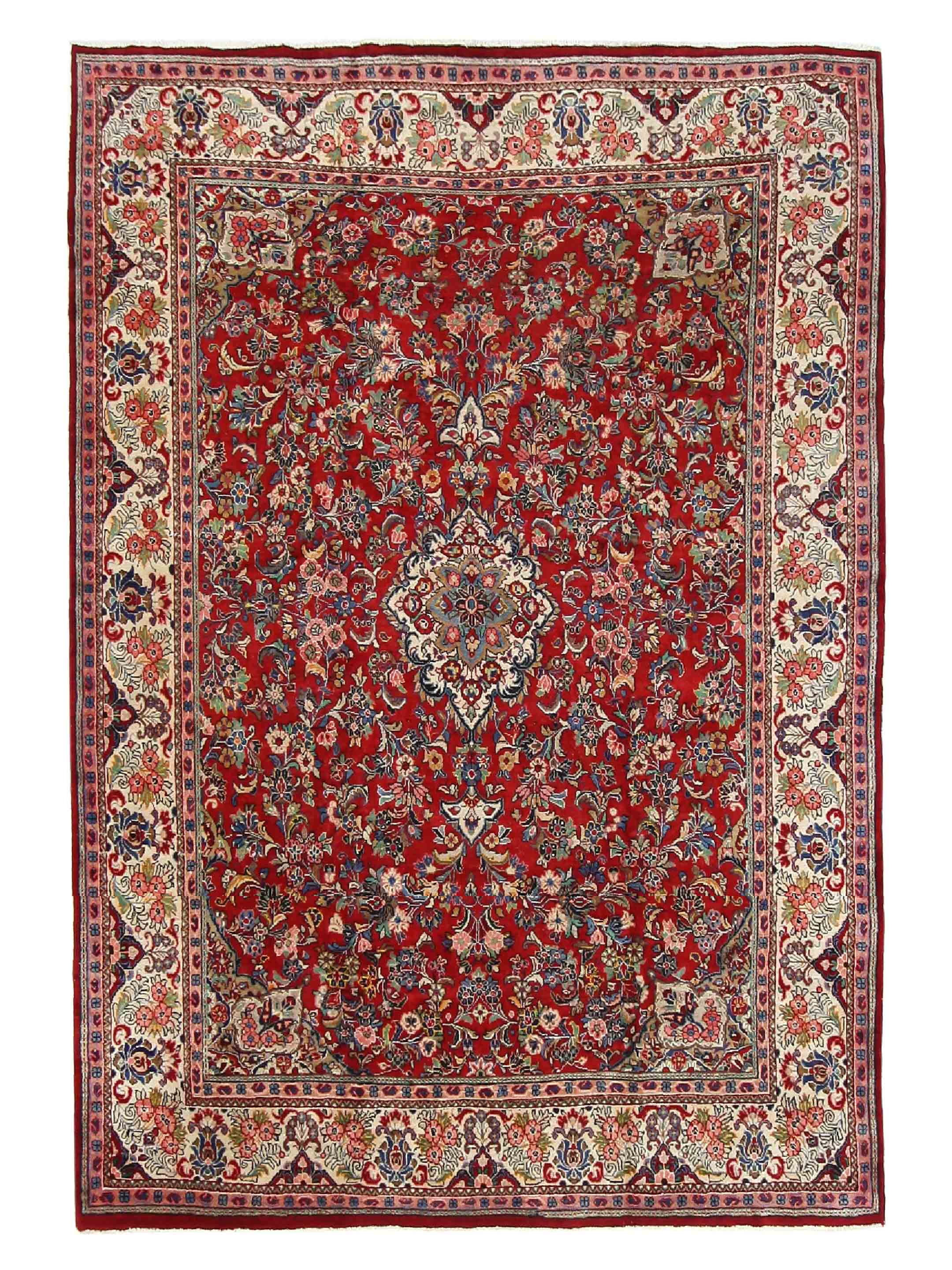 Mahal Hand Knotted Red 9x13