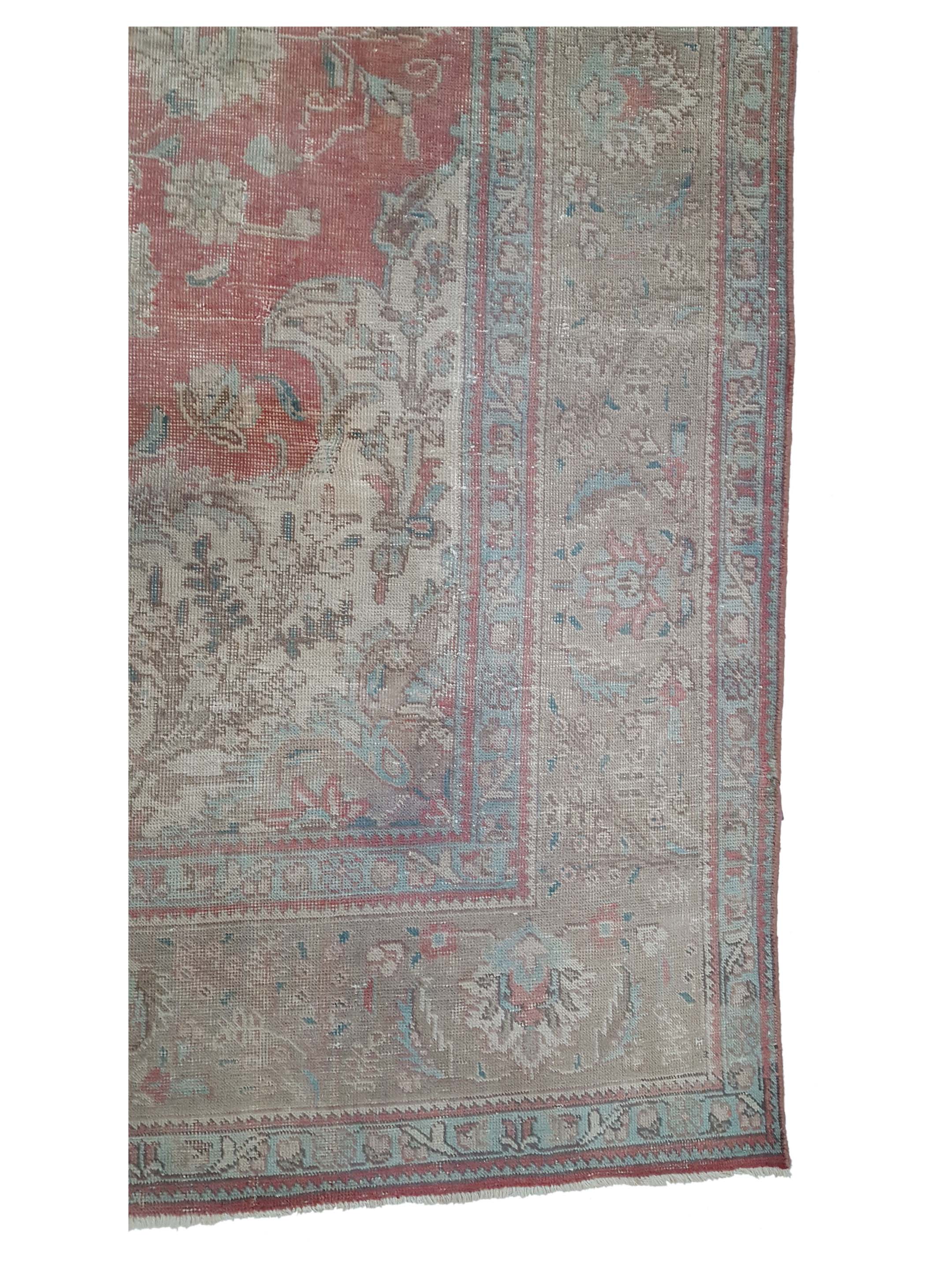 Mahal Hand Knotted Red 10x14 - Image 4 of 6