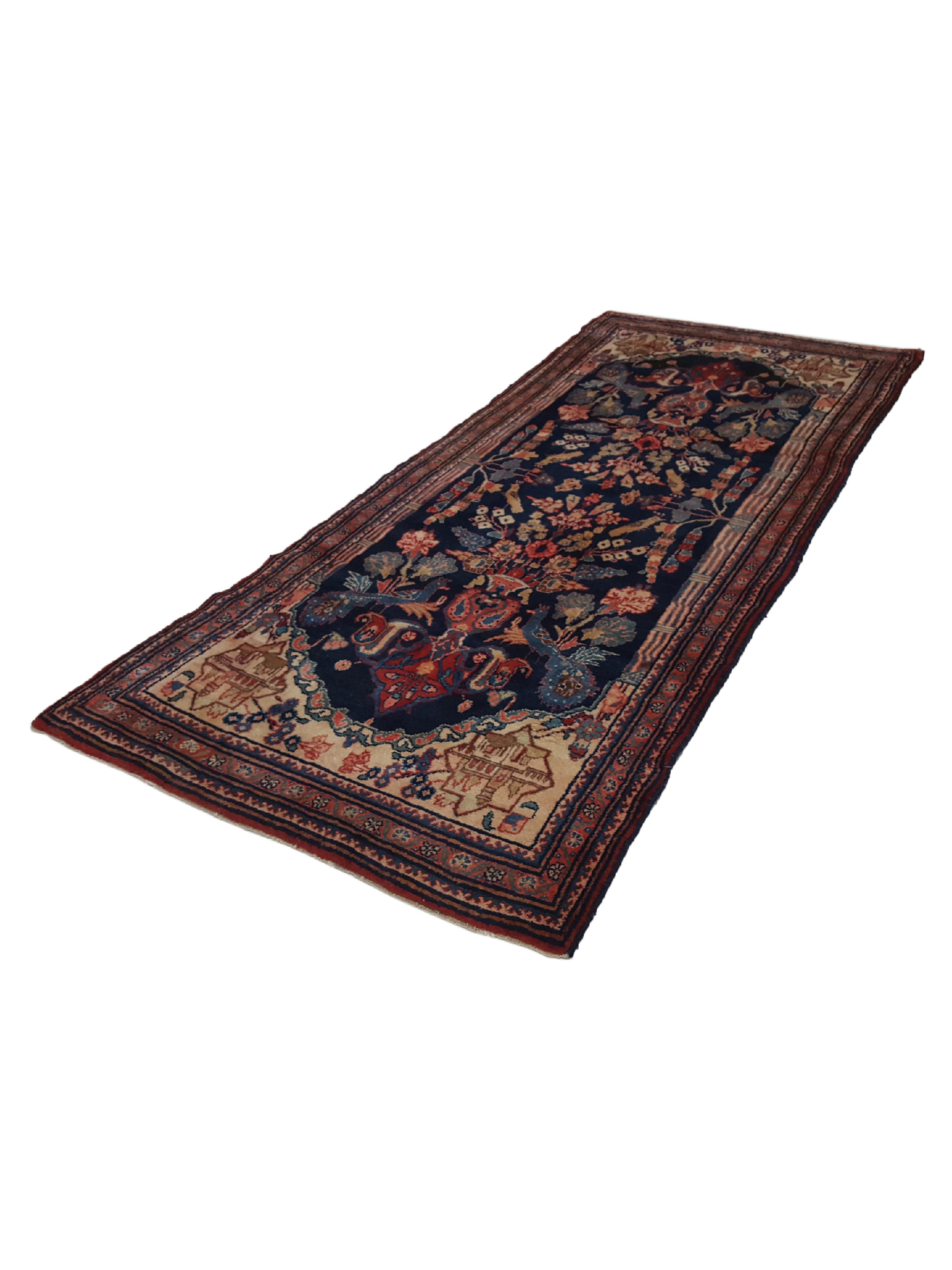 Persian Semi Antique Navy 4x10 - Image 6 of 6