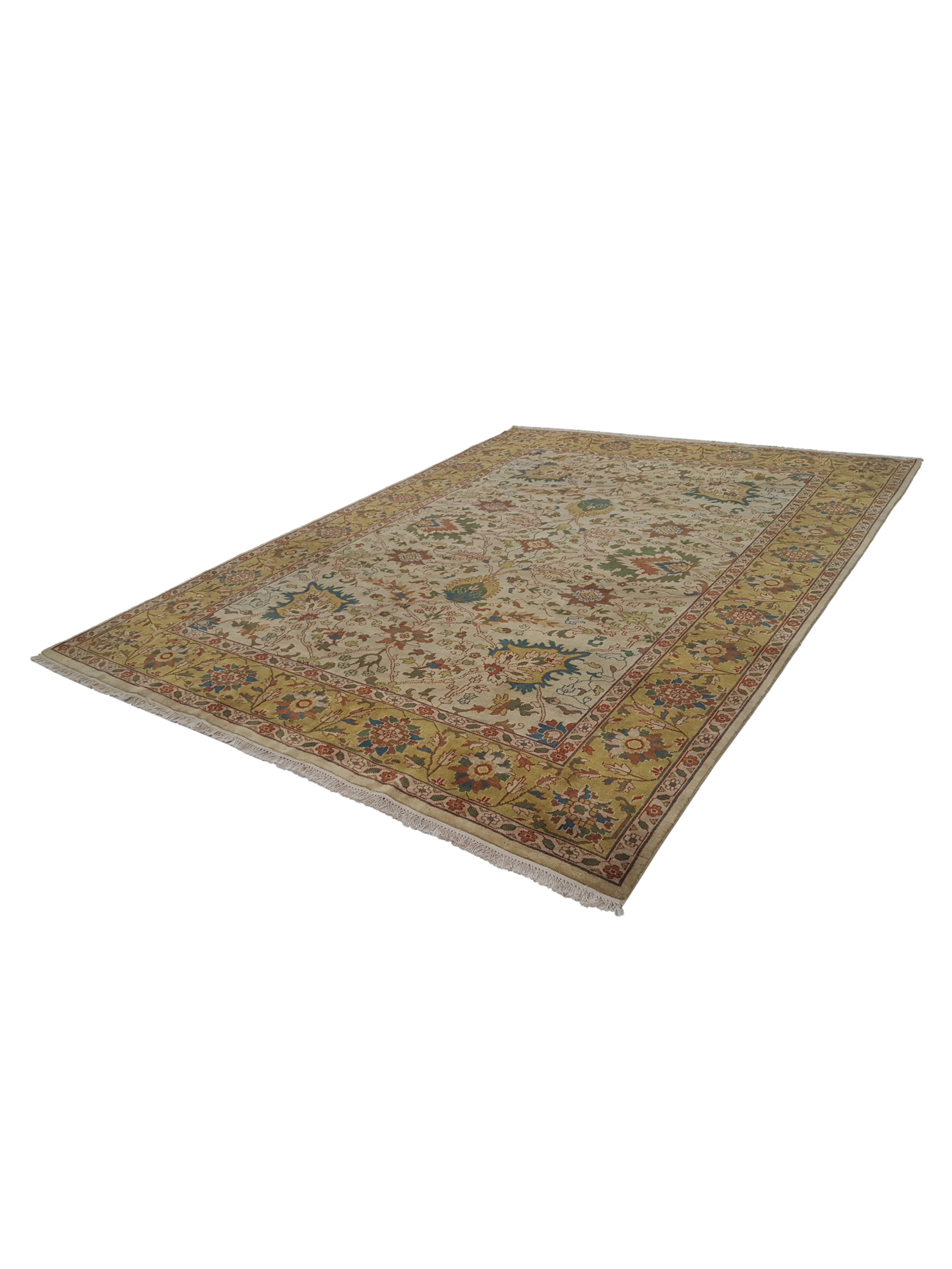 Tribal Hand Knotted Beige 9x11 - Image 6 of 6