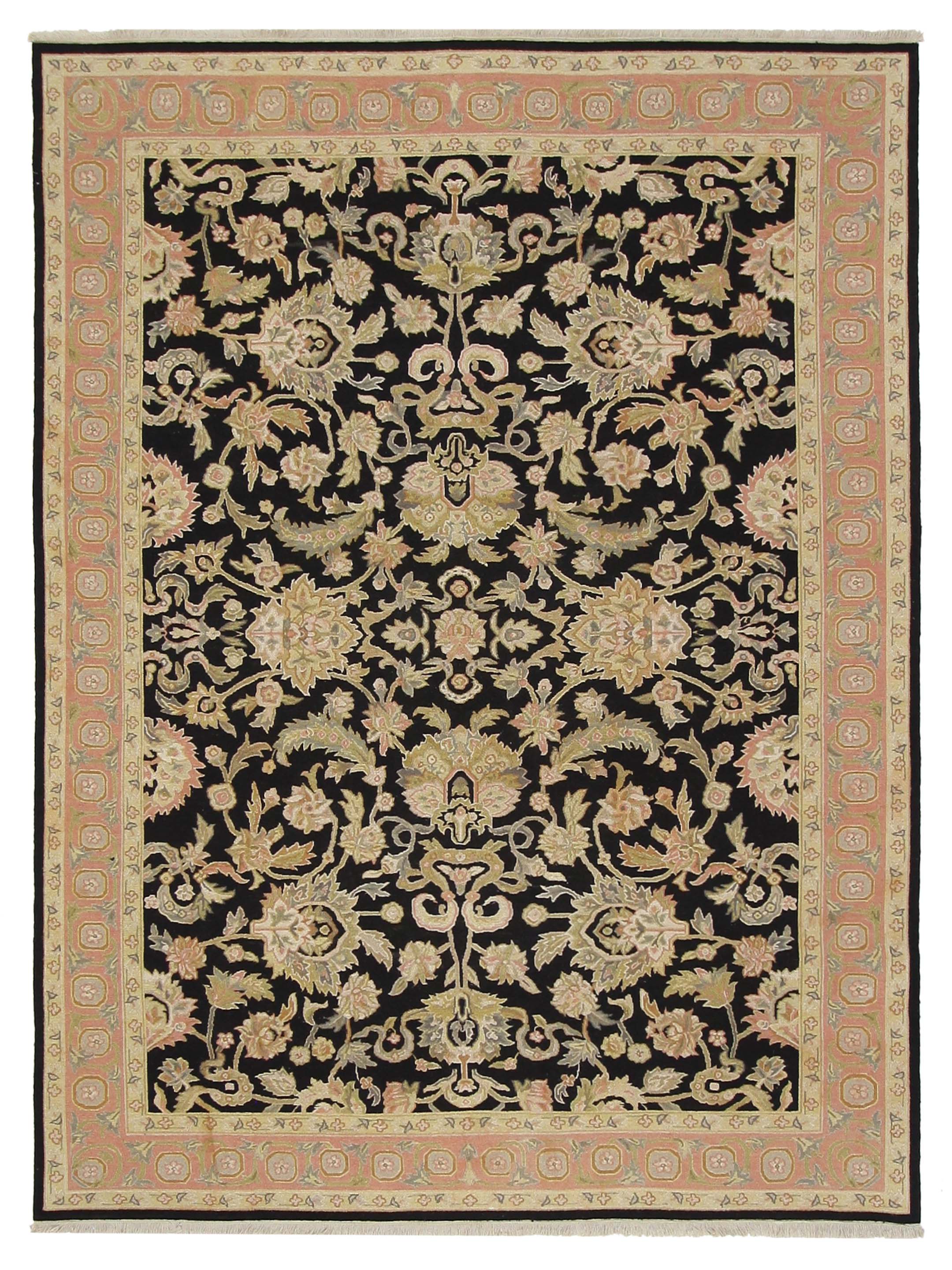 Summak Hand Knotted Black 9x12