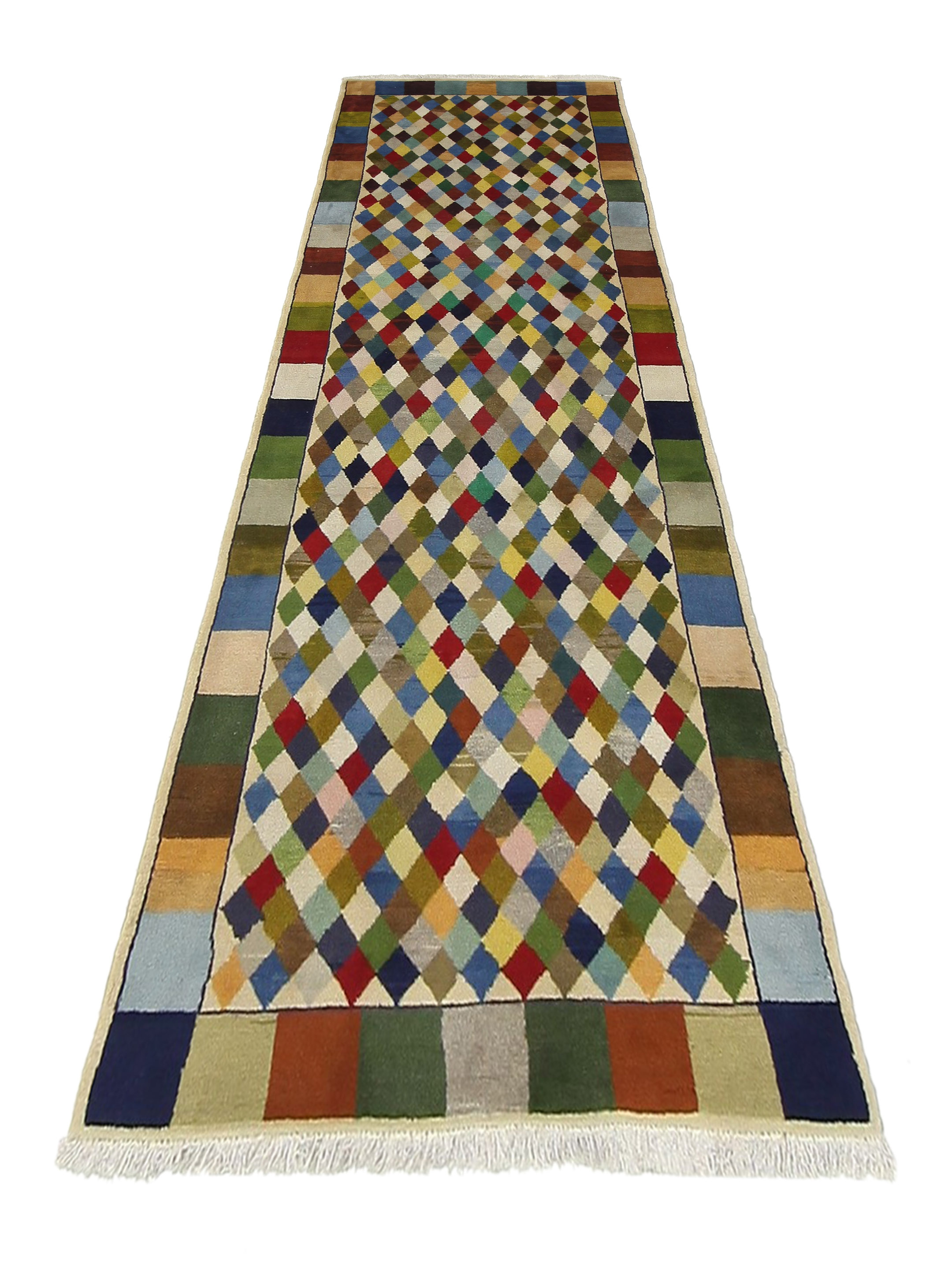 Gabbeh Hand Knotted Multi 4x10 - Image 2 of 6